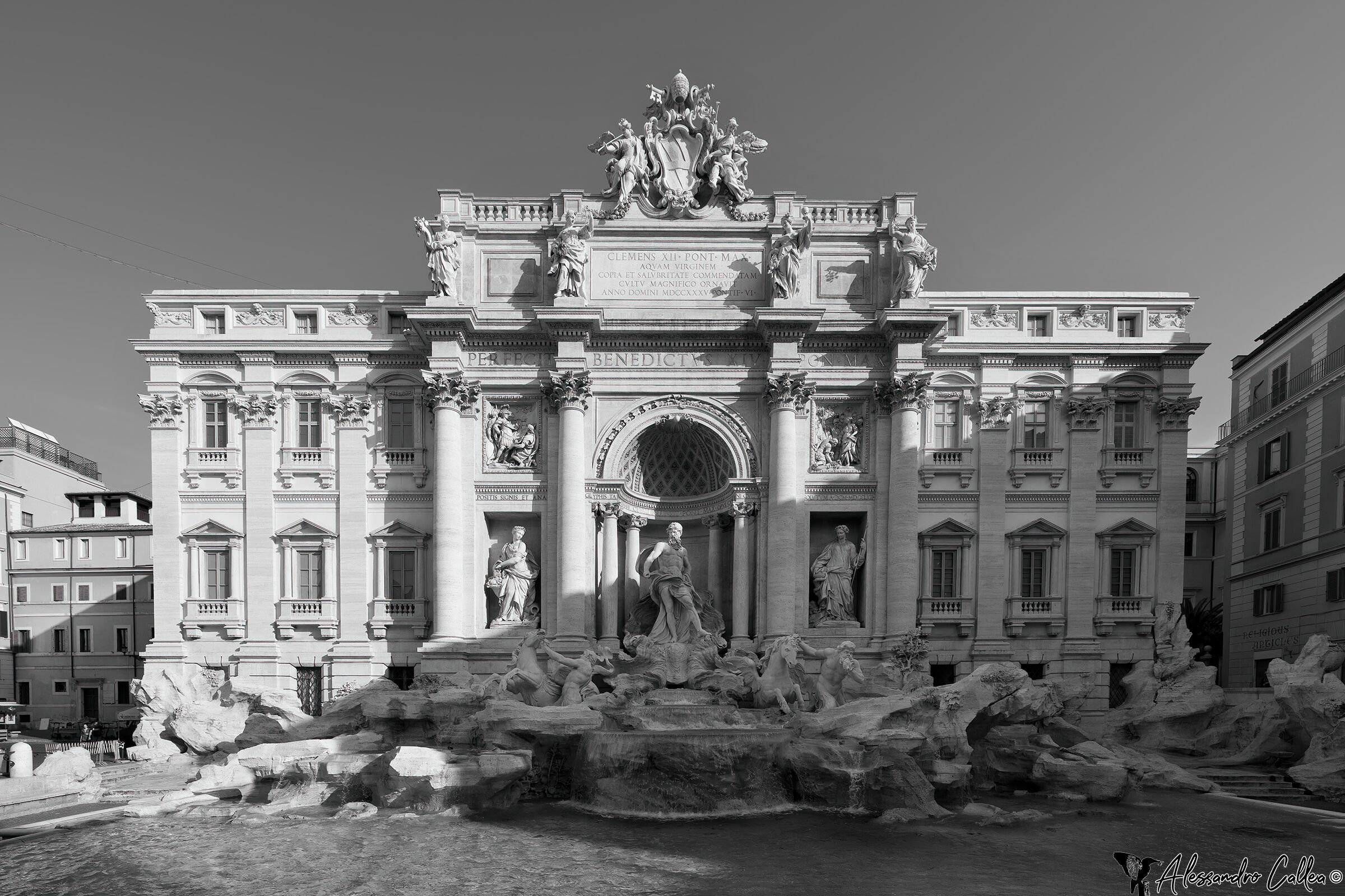 Fontana di Trevi B/N