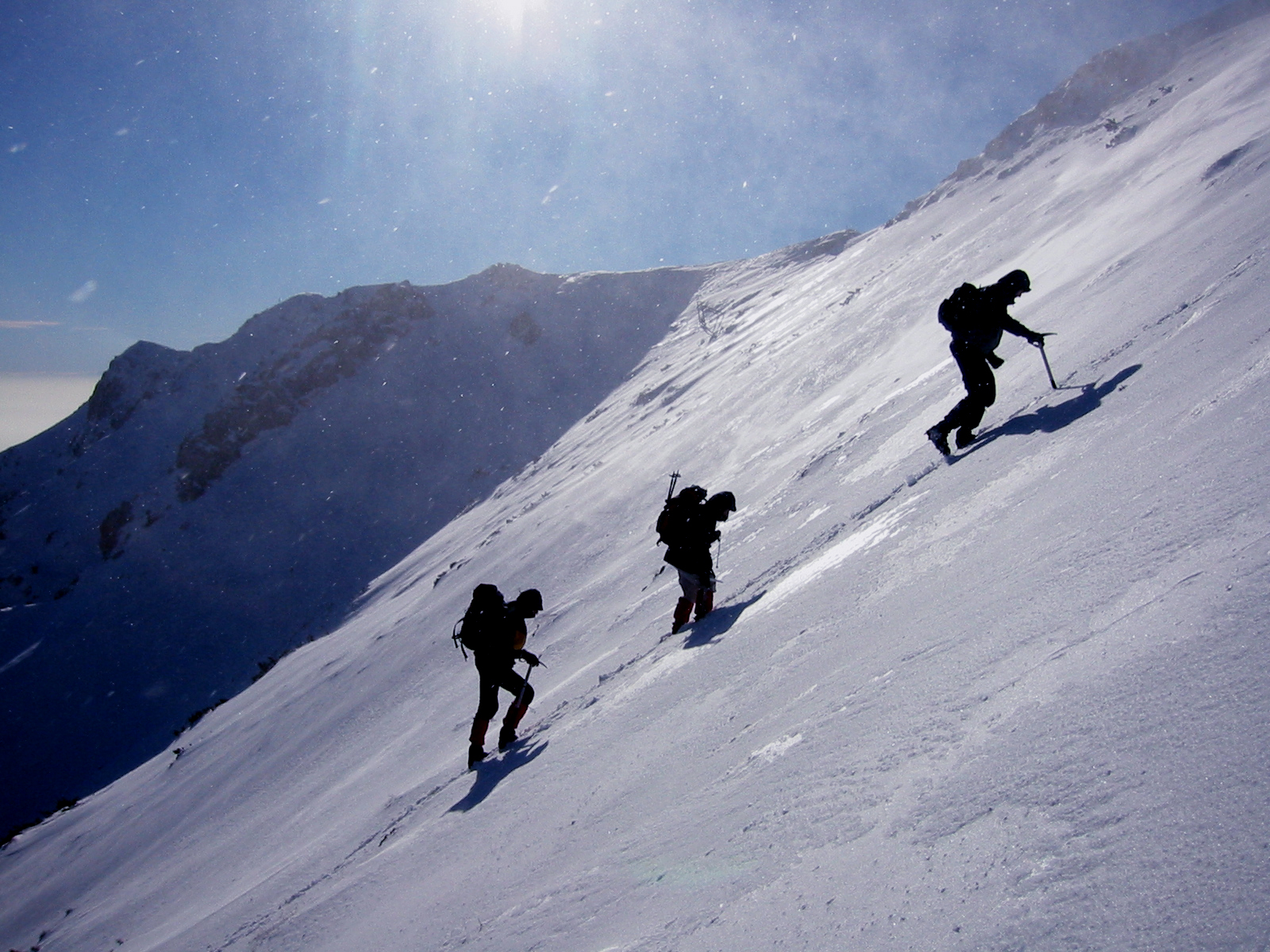 Blizzard on Mount Baldo