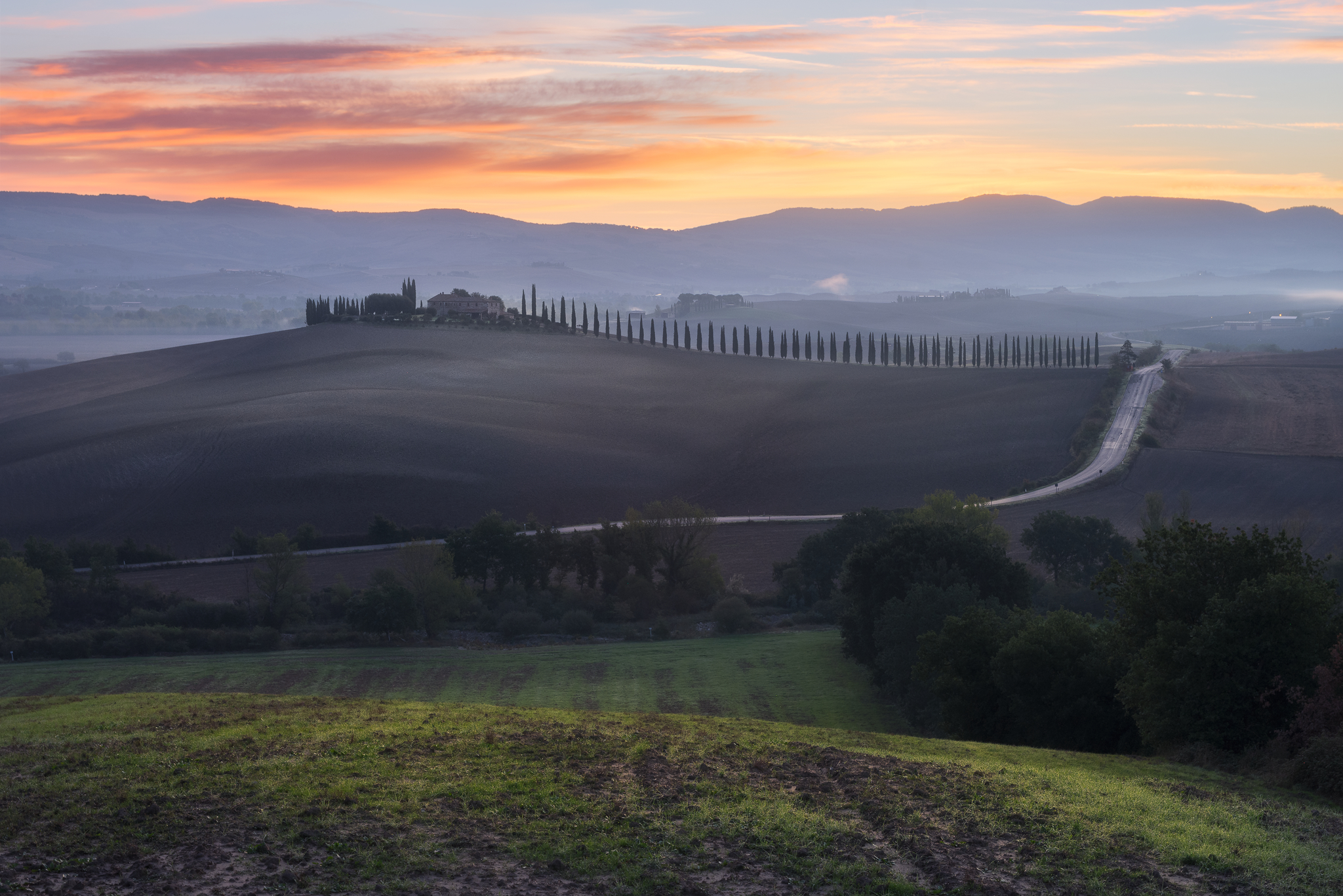 Sunrise over Poggio Covili