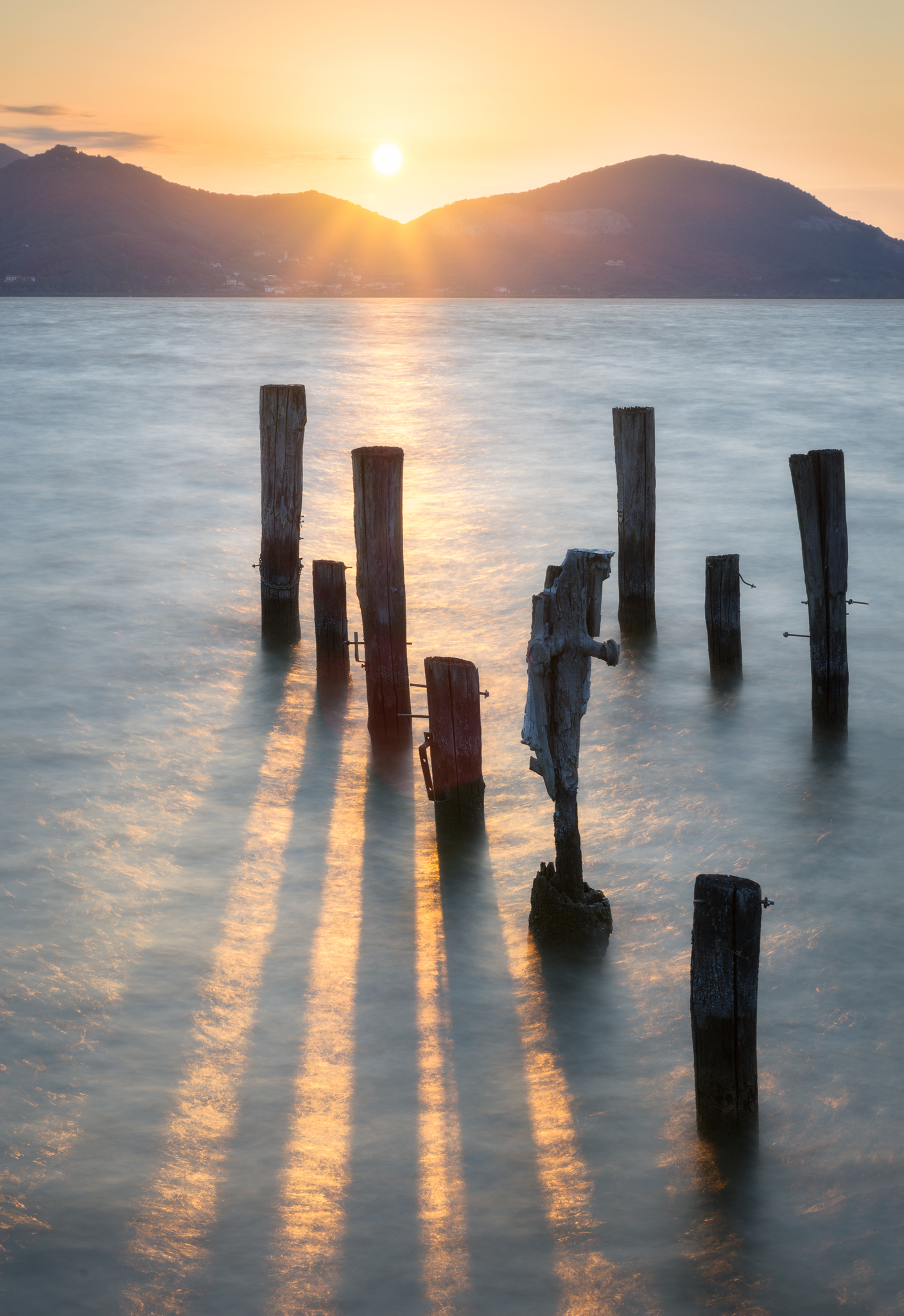 Beams of light and shadow