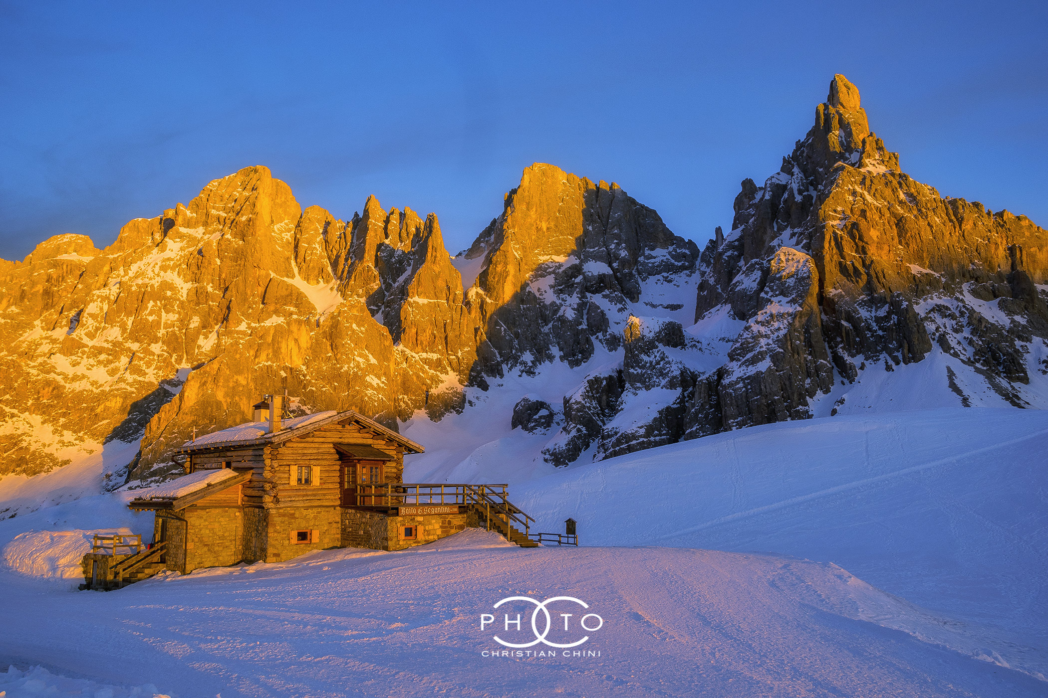 Tramonto a Baita Segantini