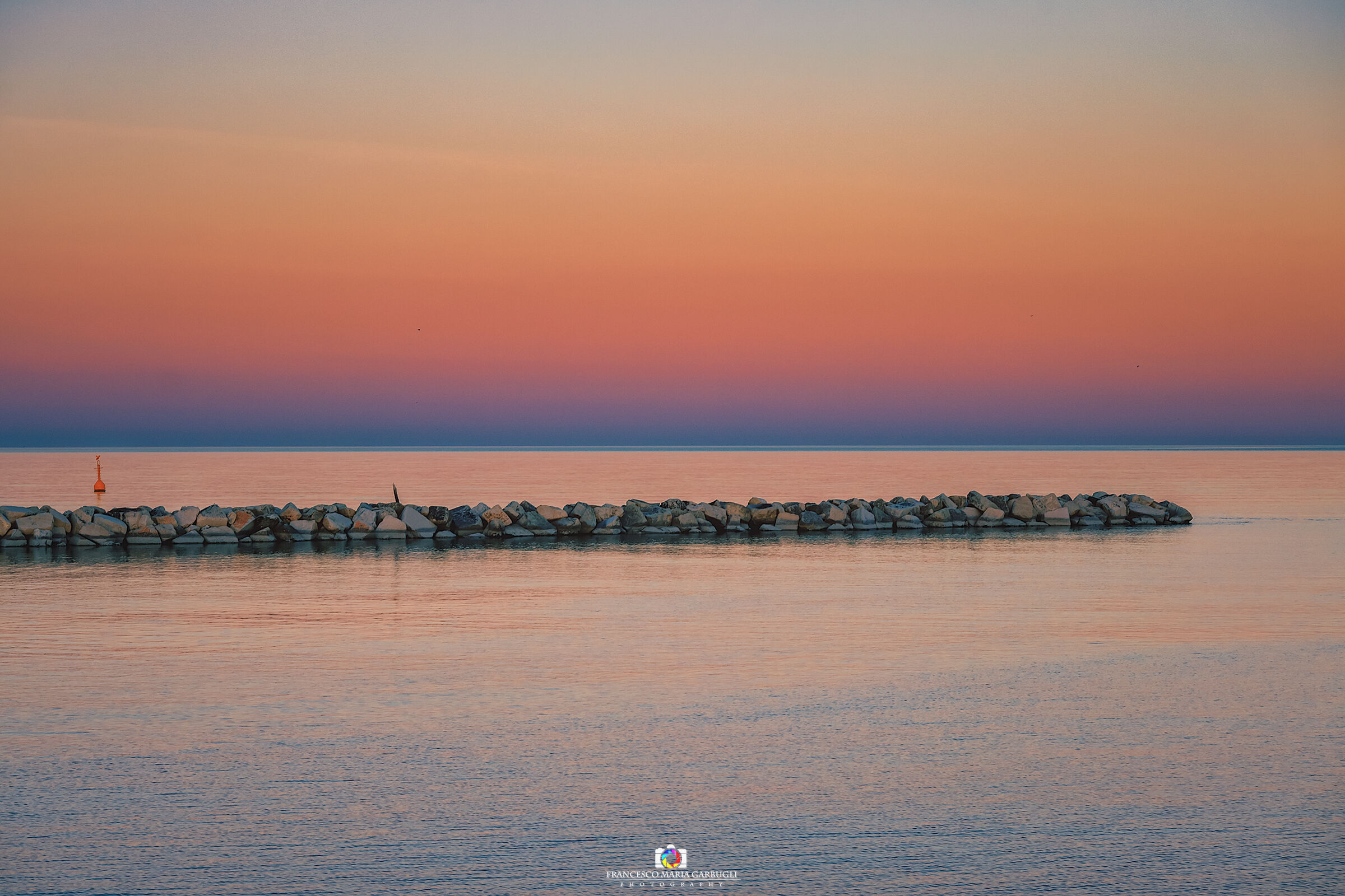 Tramonto rosso a Fano