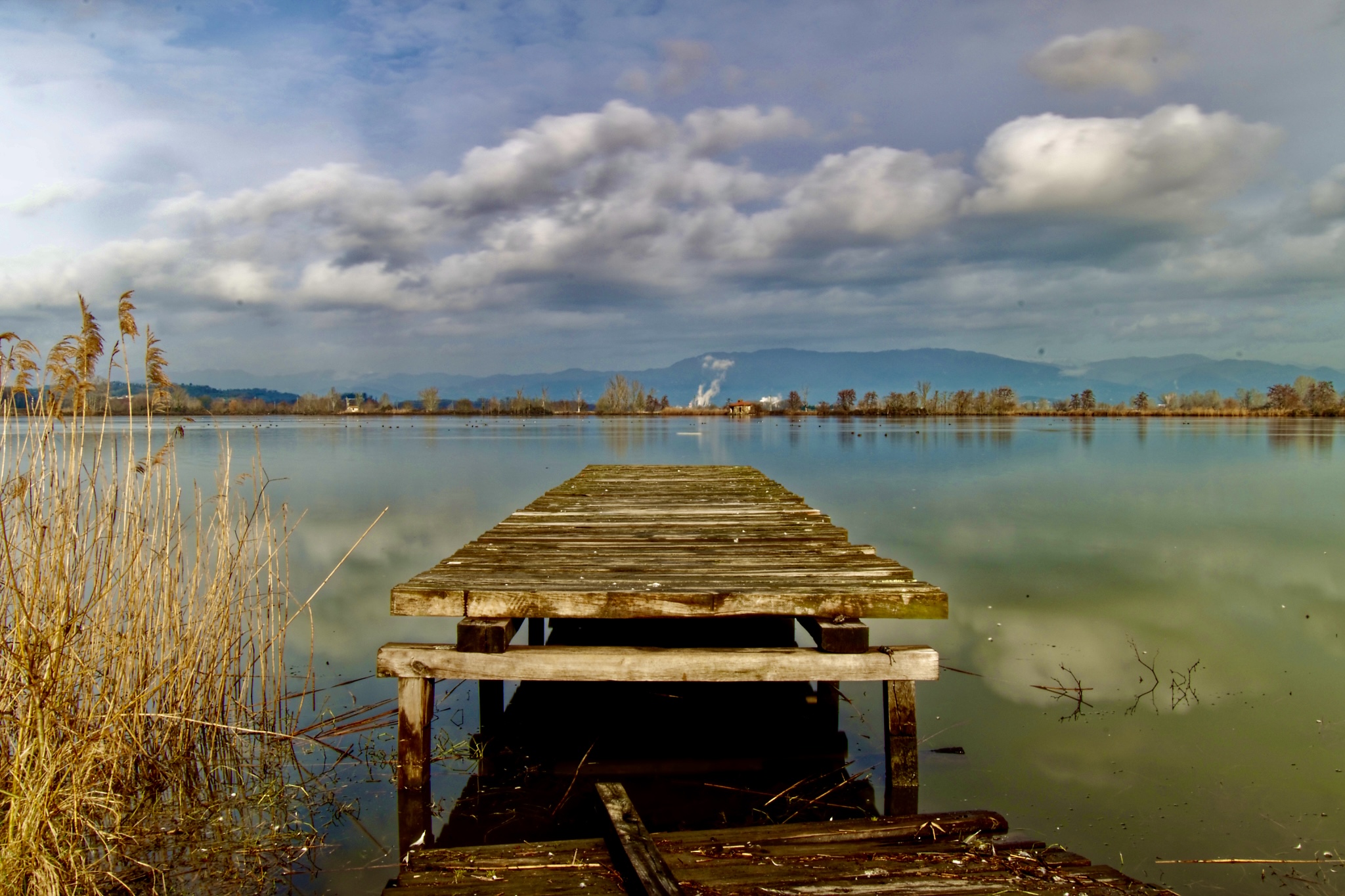 Colored pier