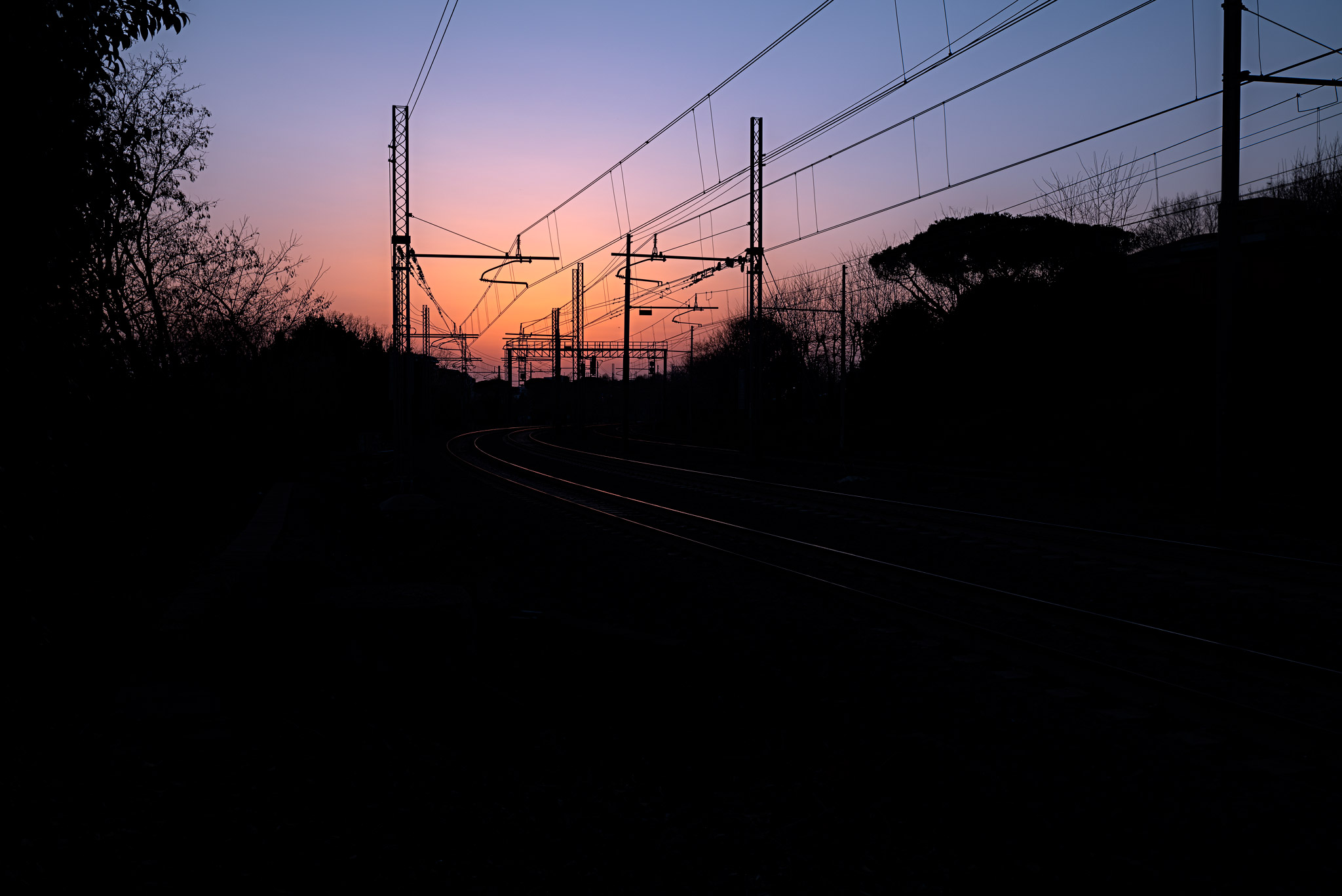 Sunset tracks