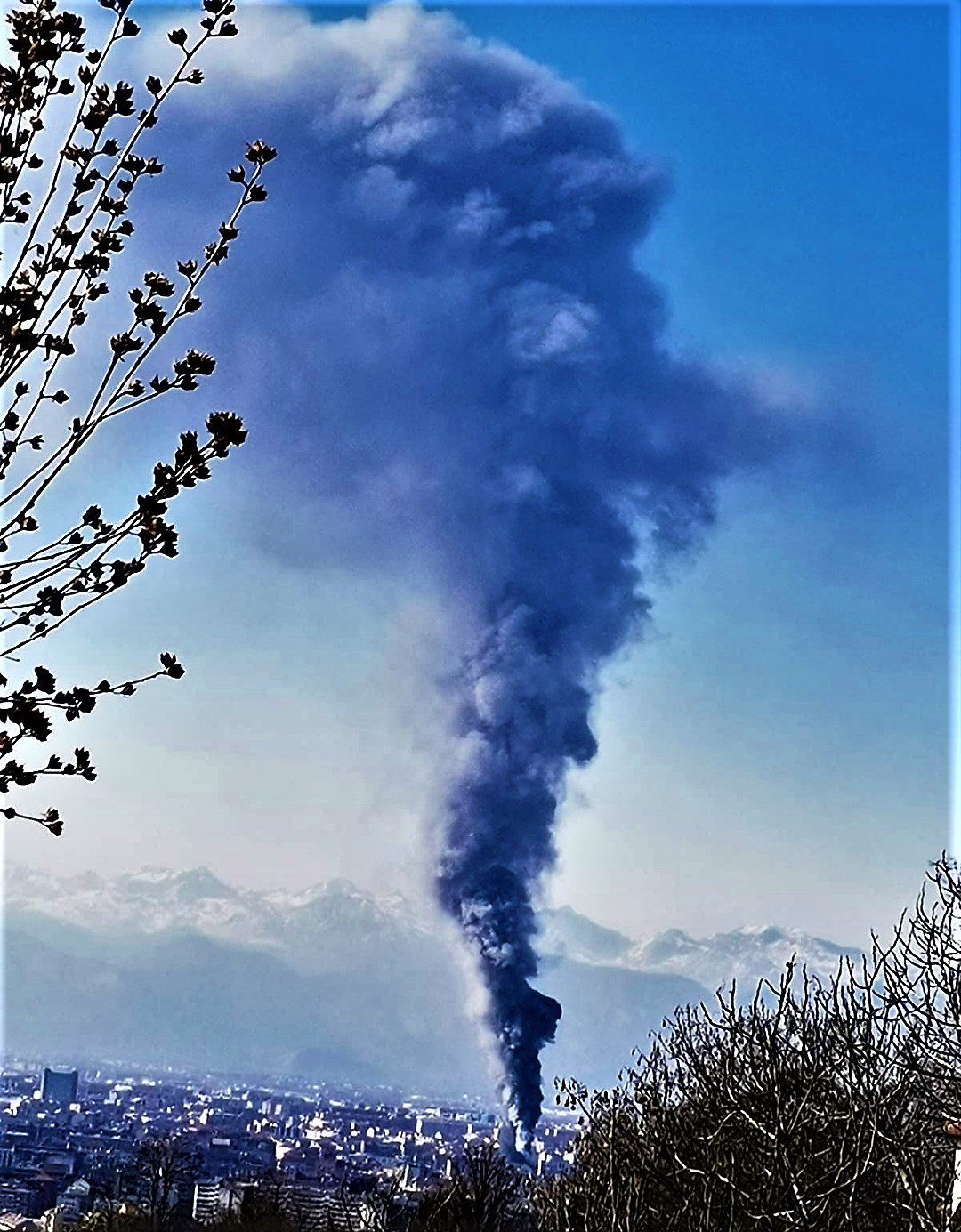fire in Turin..