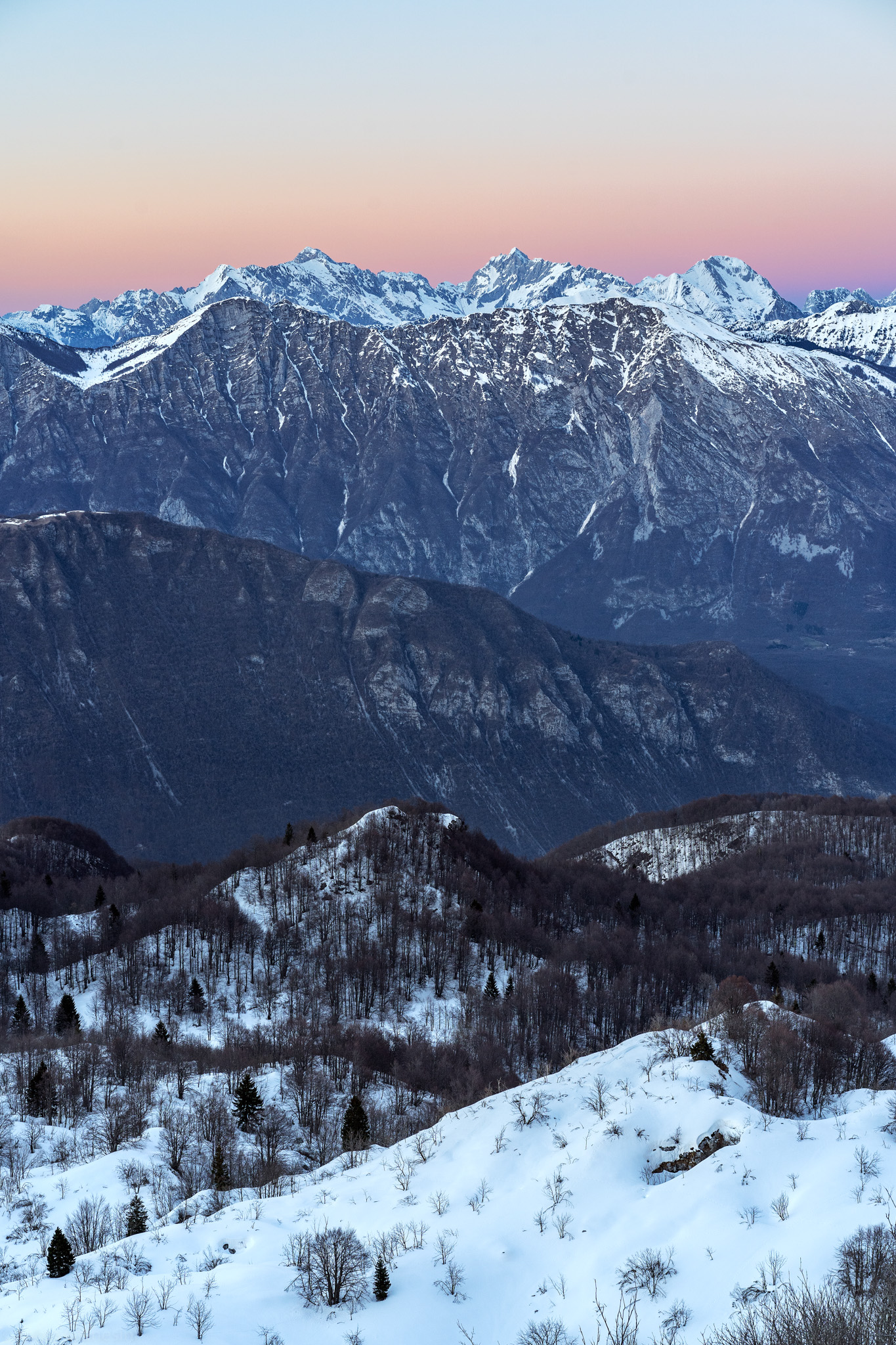 Tramonto dal Matajur