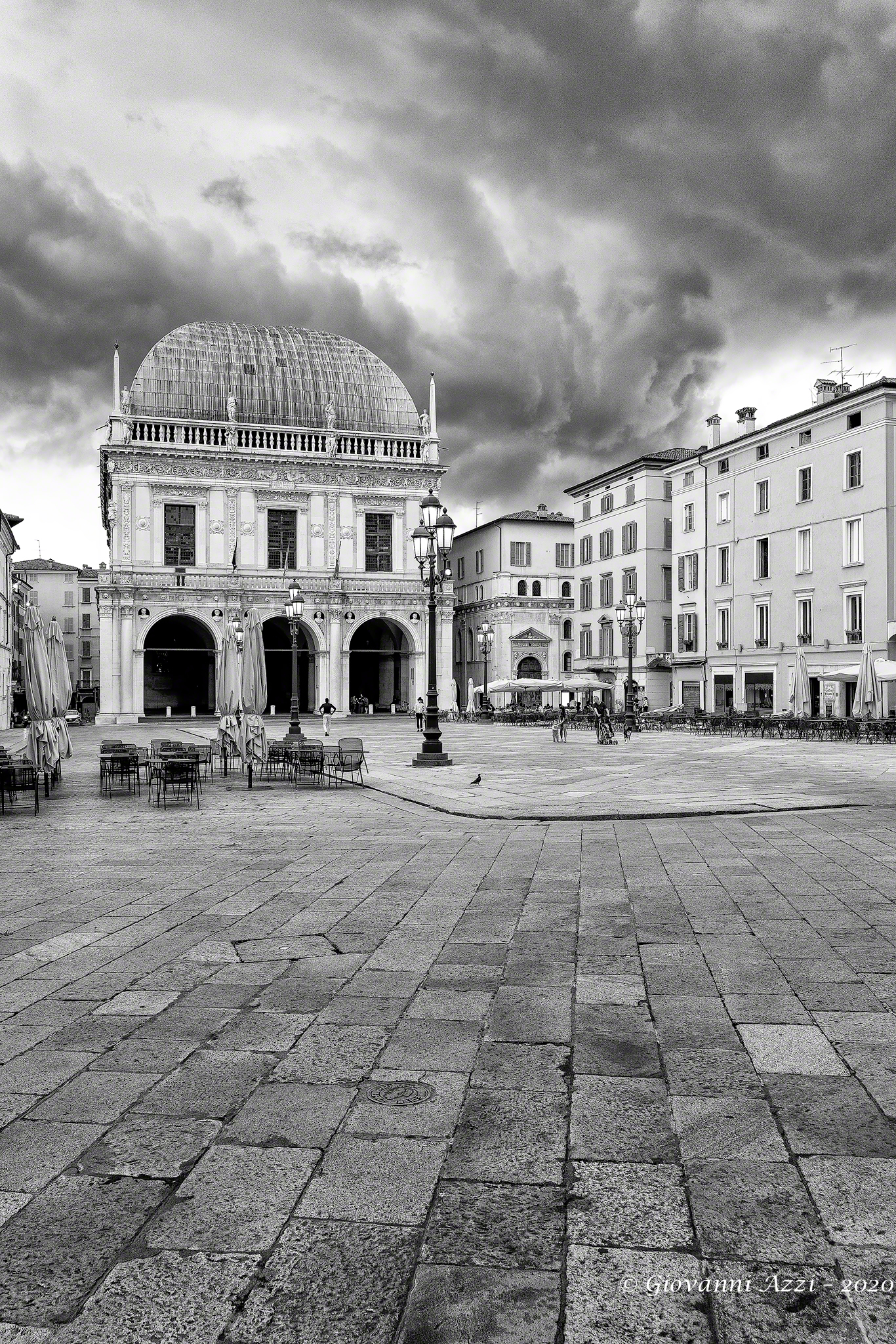 Dense clouds over Brescia