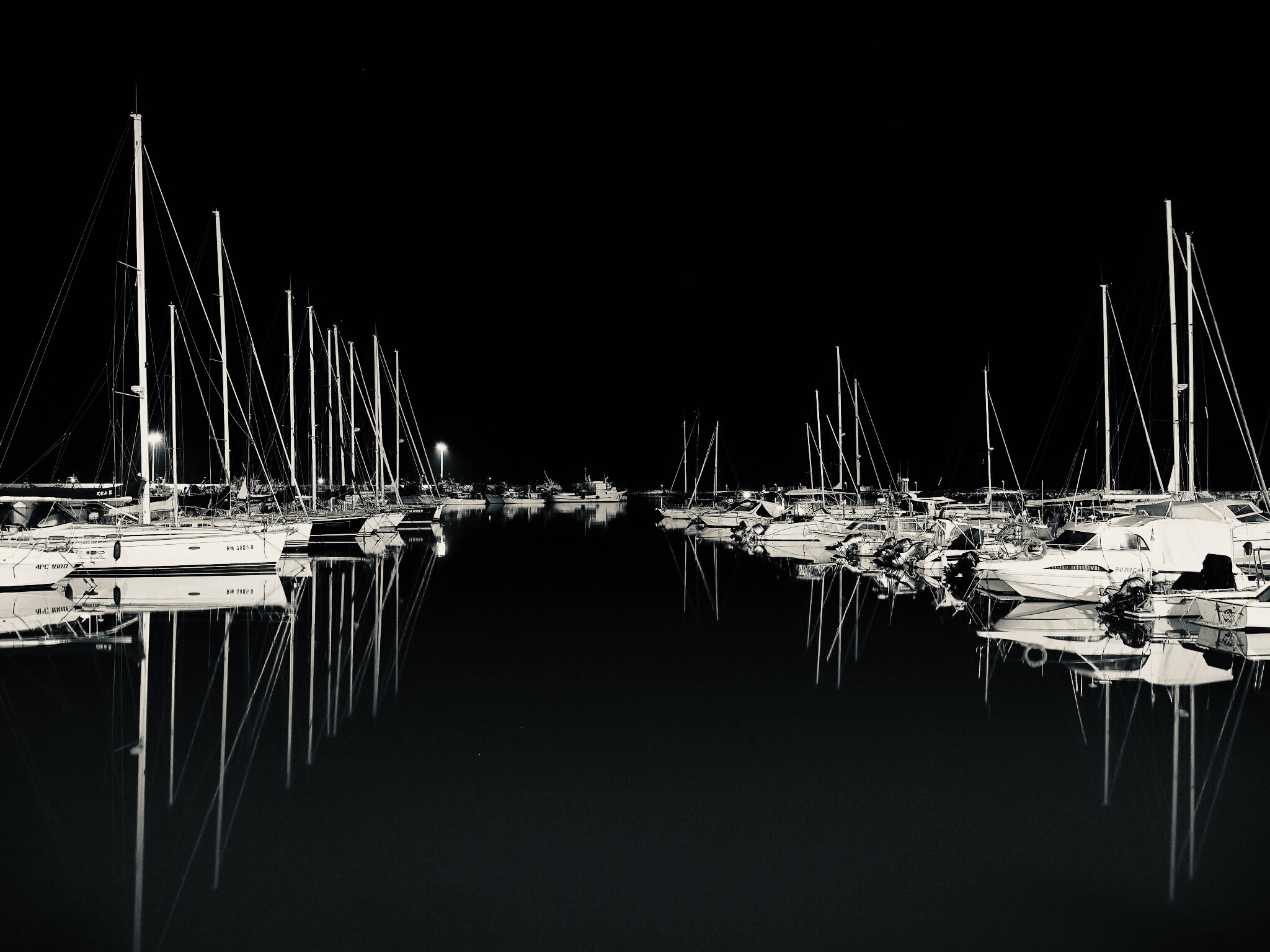 Night in the Harbor