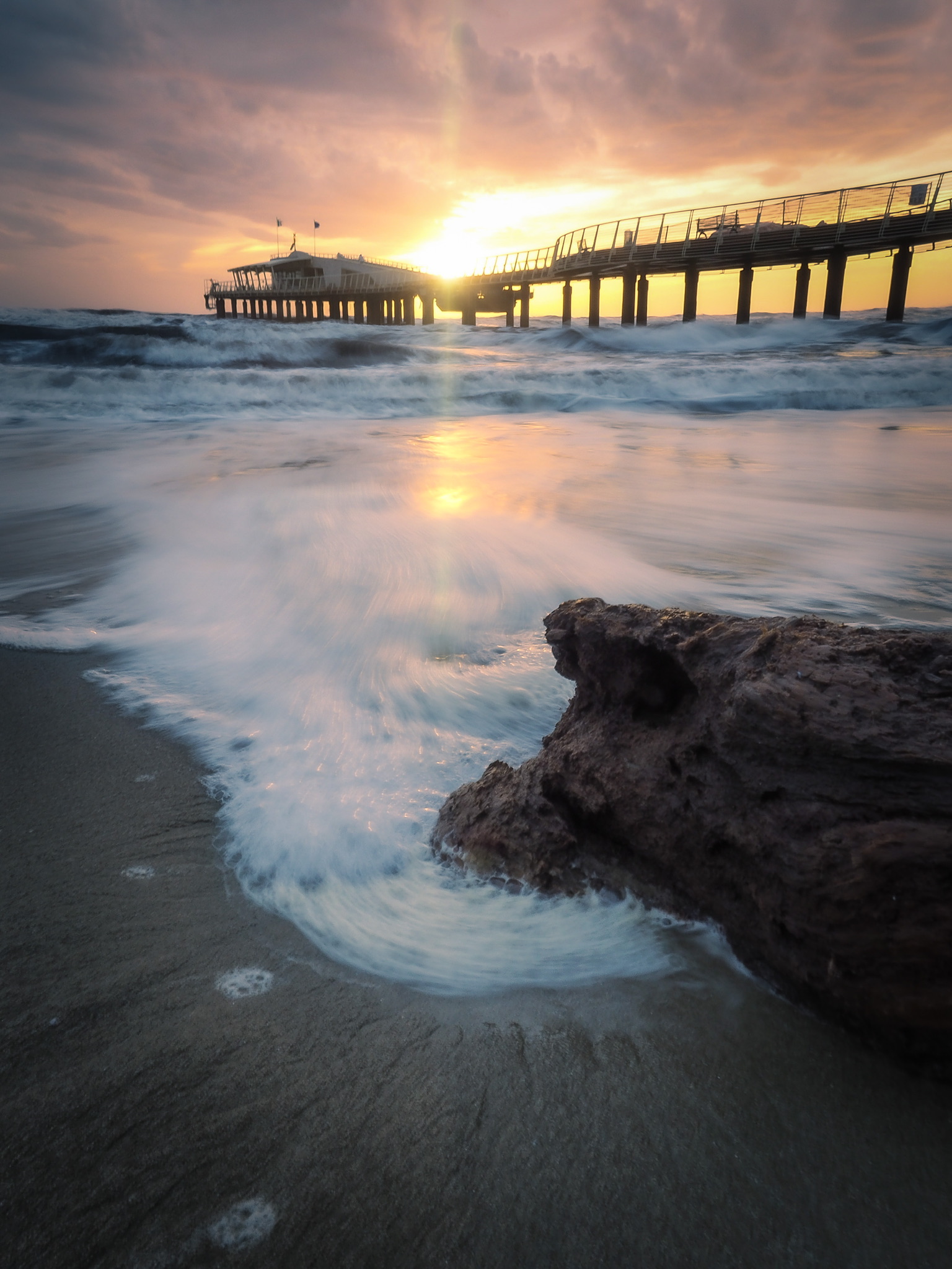 Tramonto al pontile Bellavista