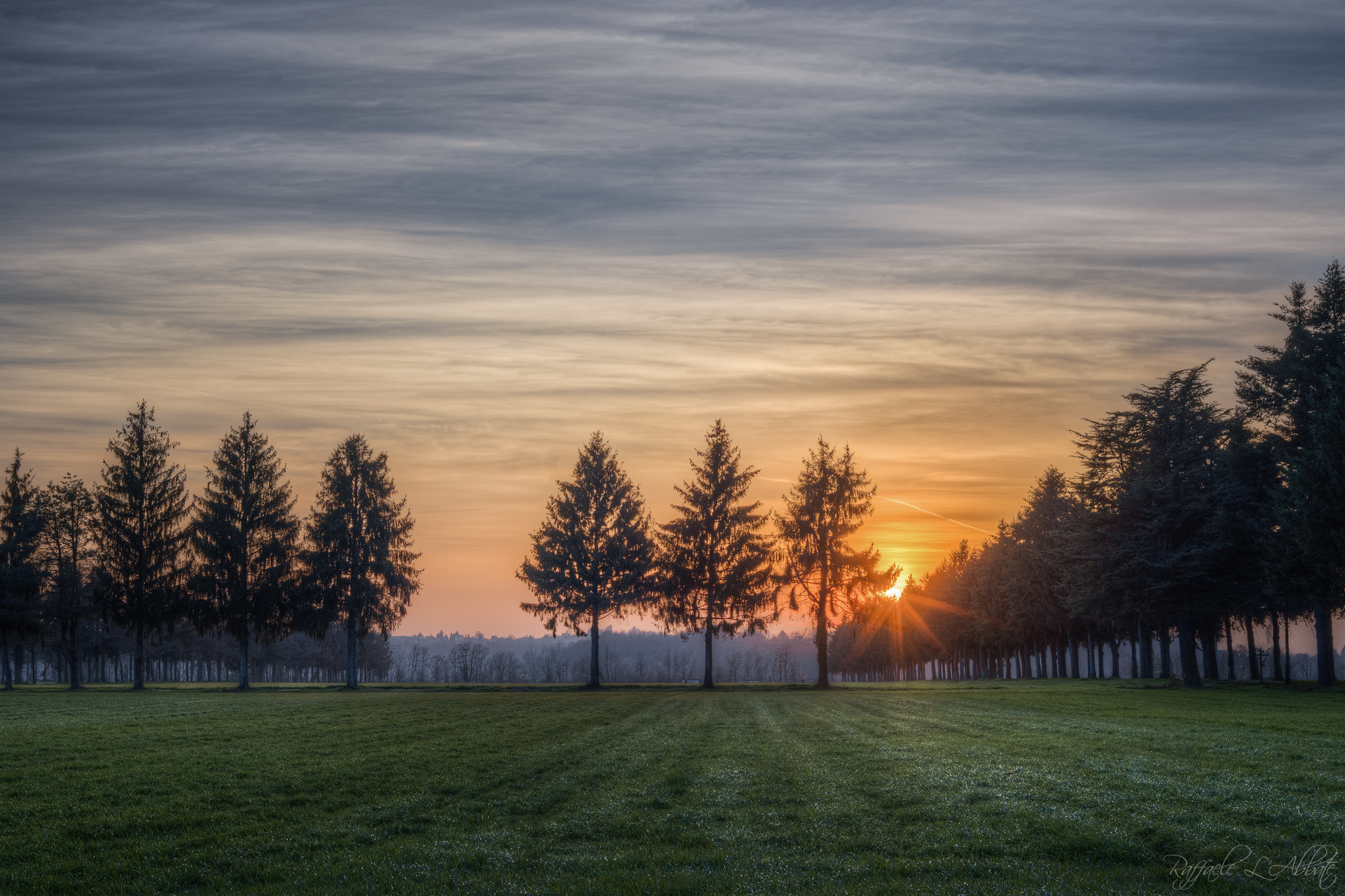 sorpreso dal tramonto