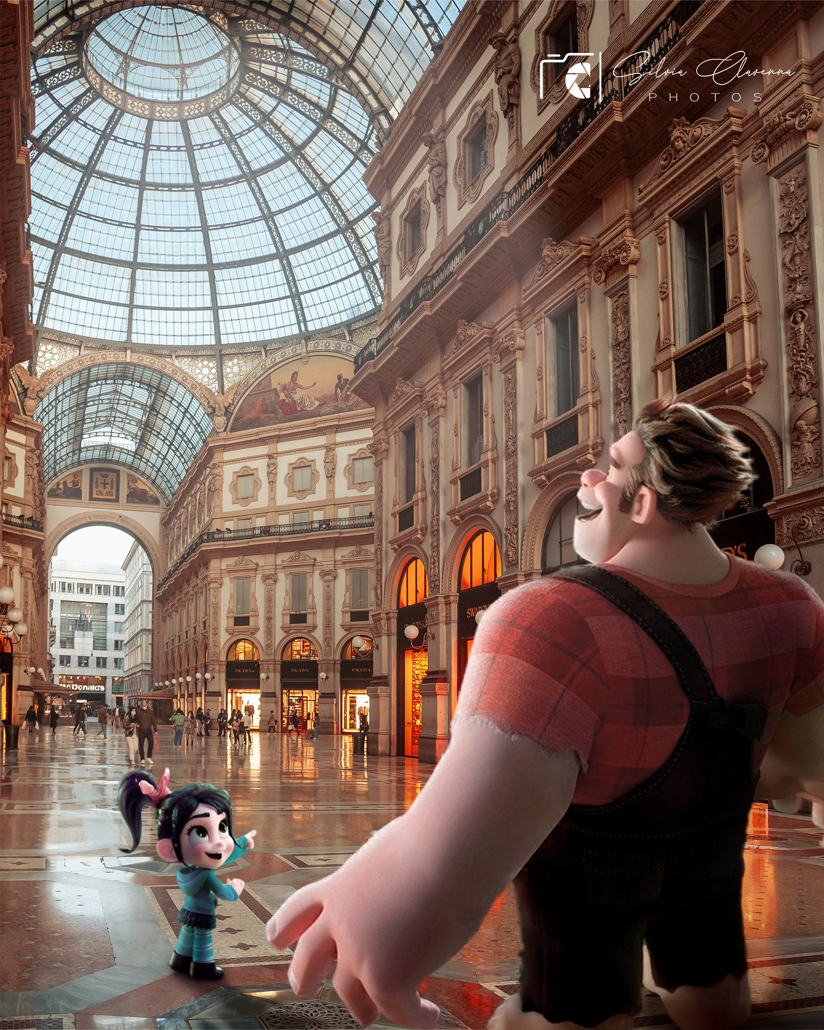 Ralph e Vanellope in Galleria