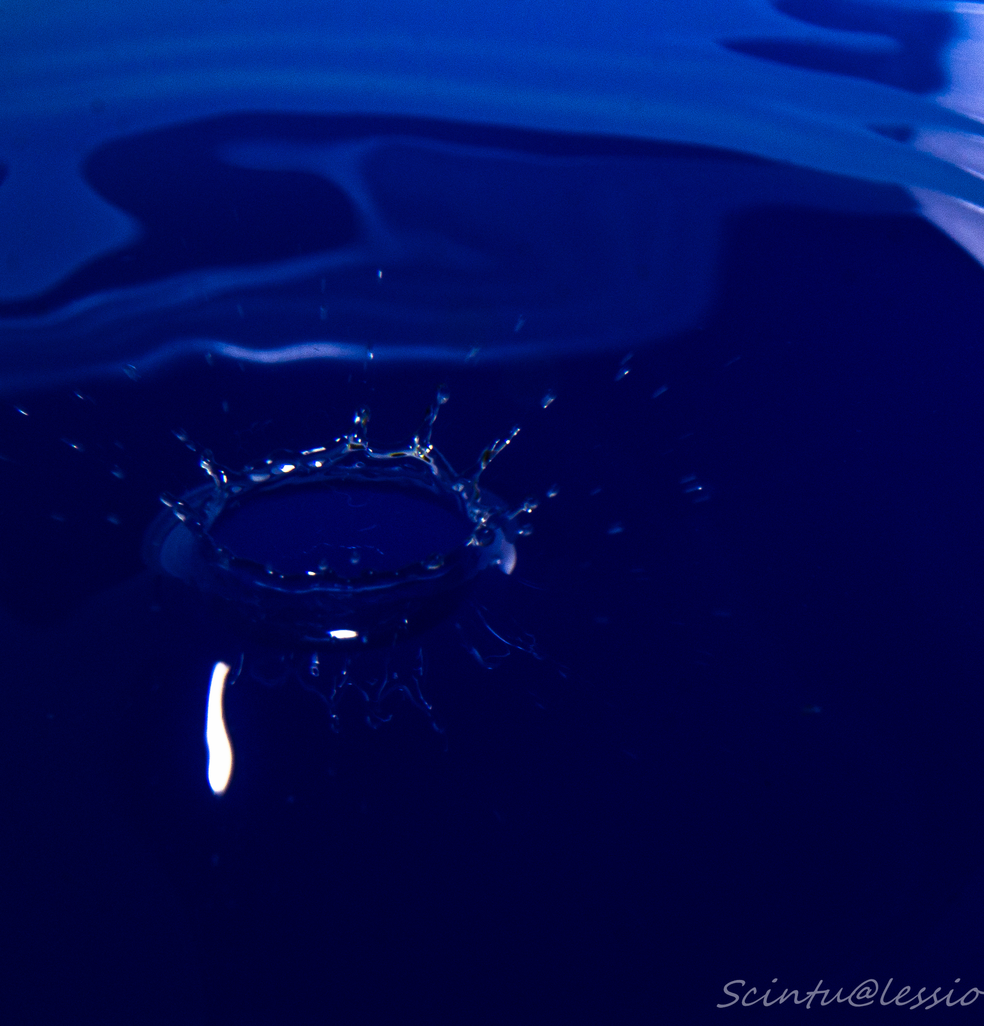 Blue  splash