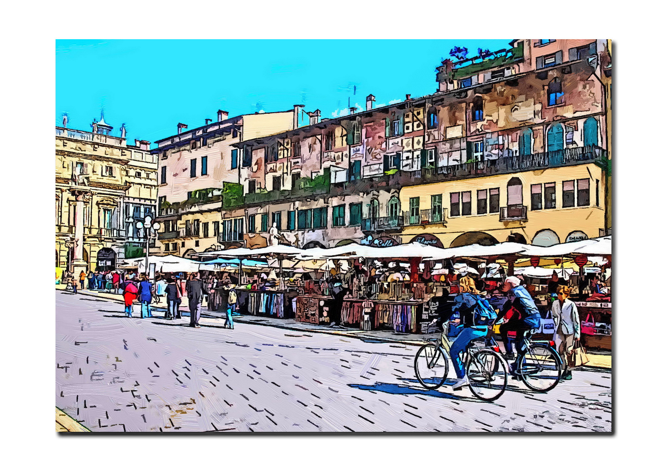 Verona - By bike to Piazza Erbe