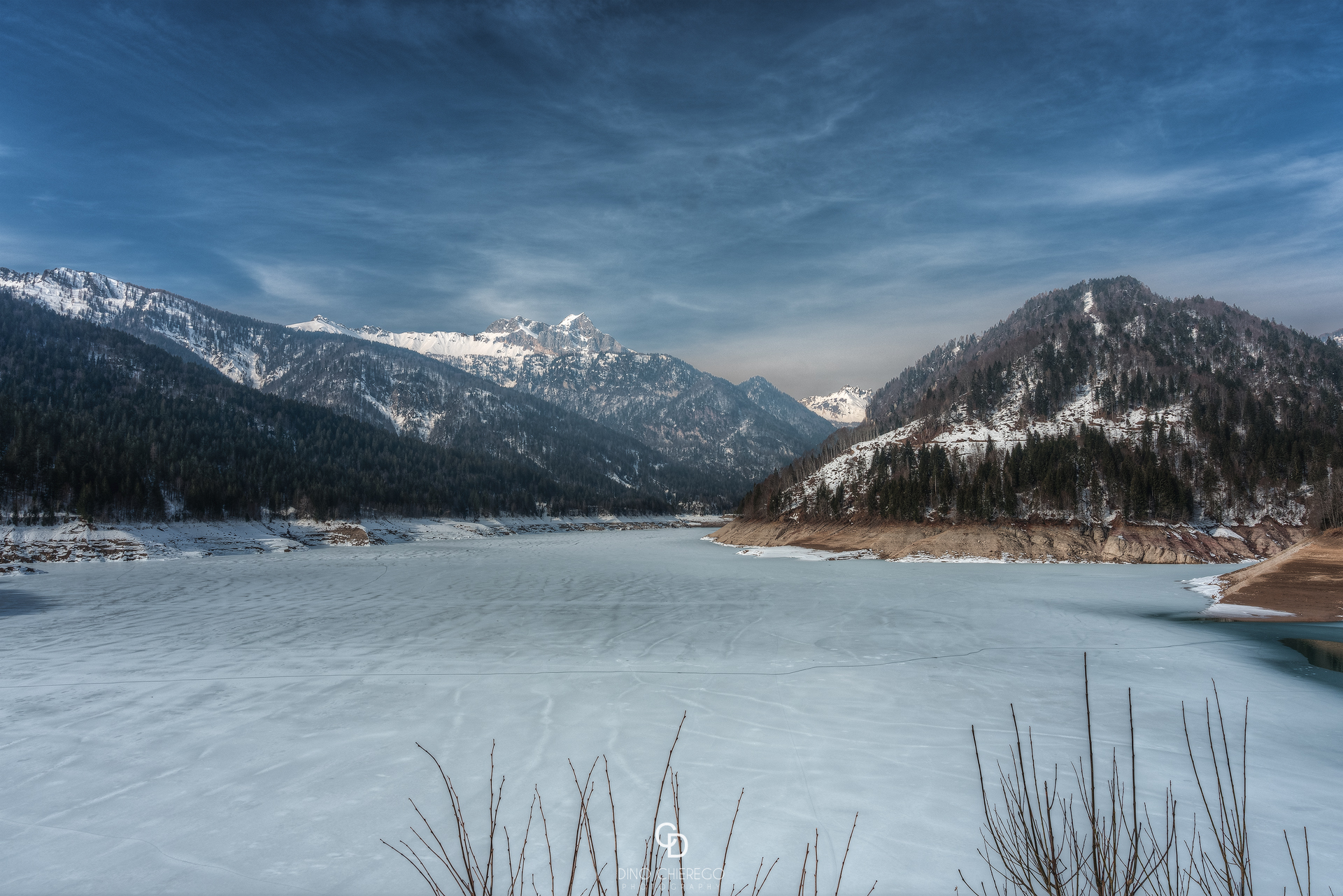 Lago di Sauris in versione invernale
