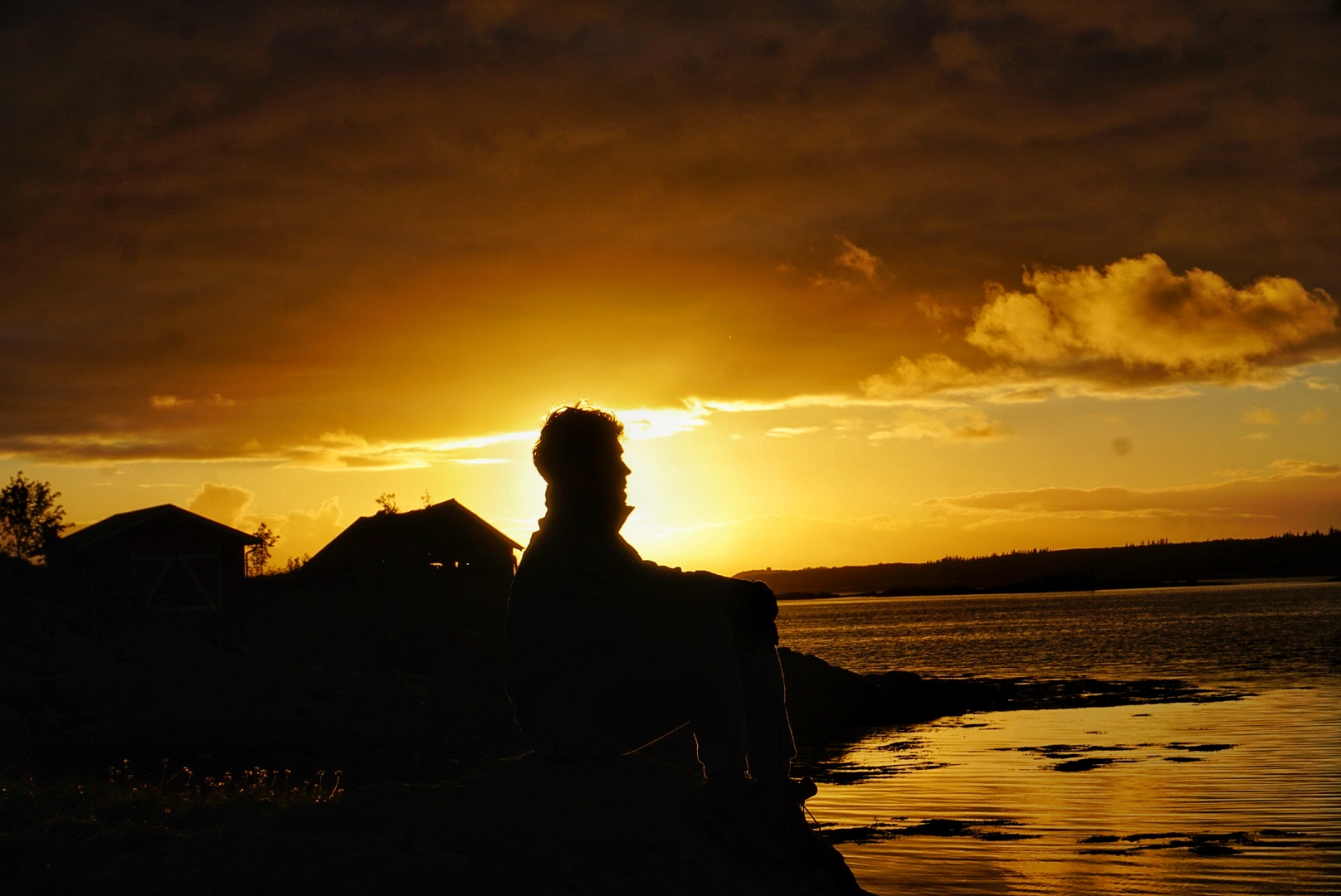 Norvegian gold sunset