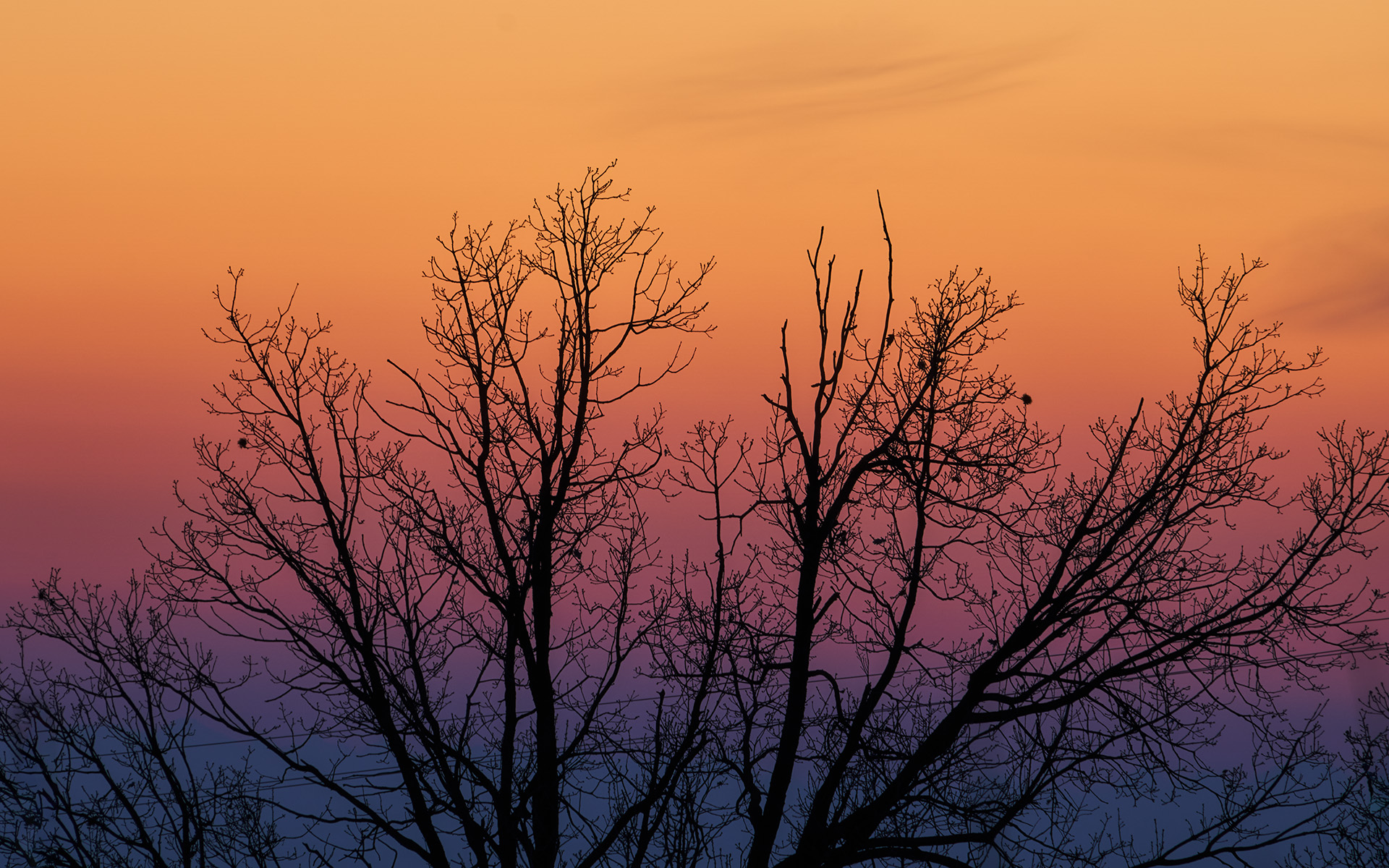 I colori della sera, dal balcone di casa