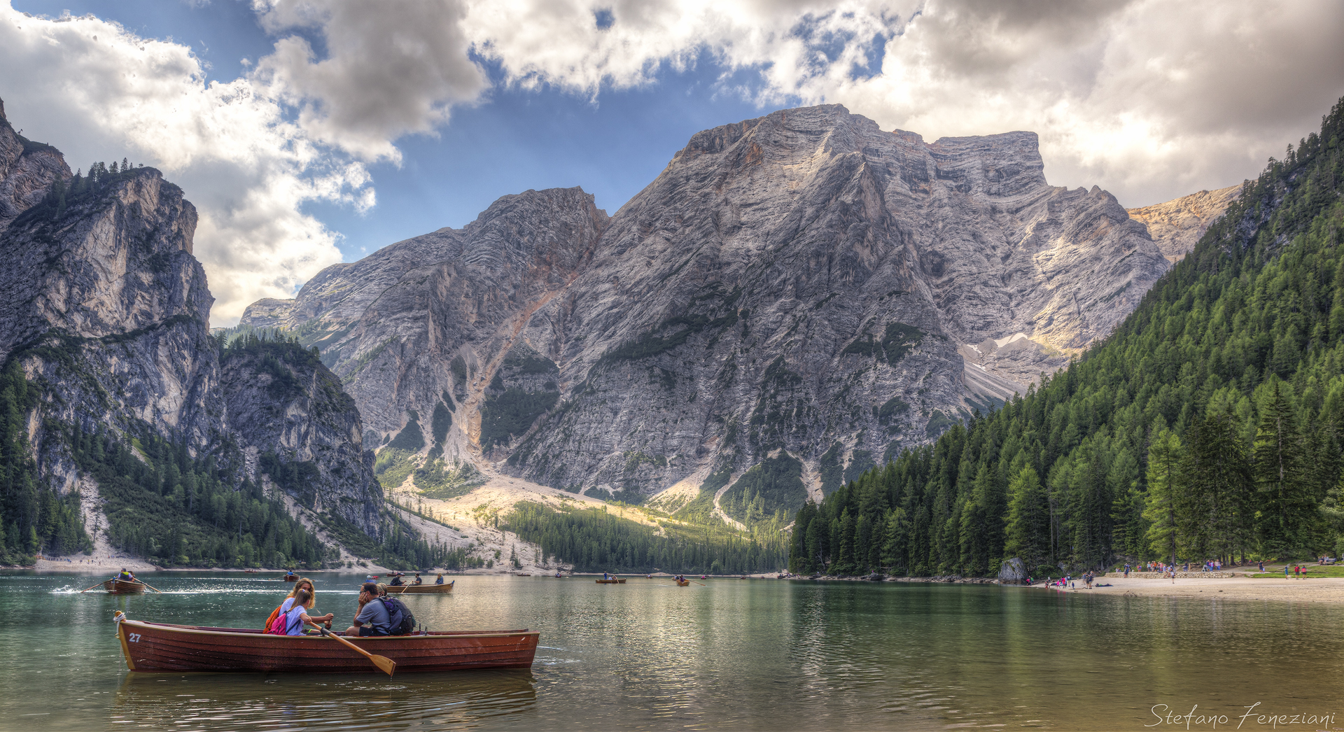 Braies lake.