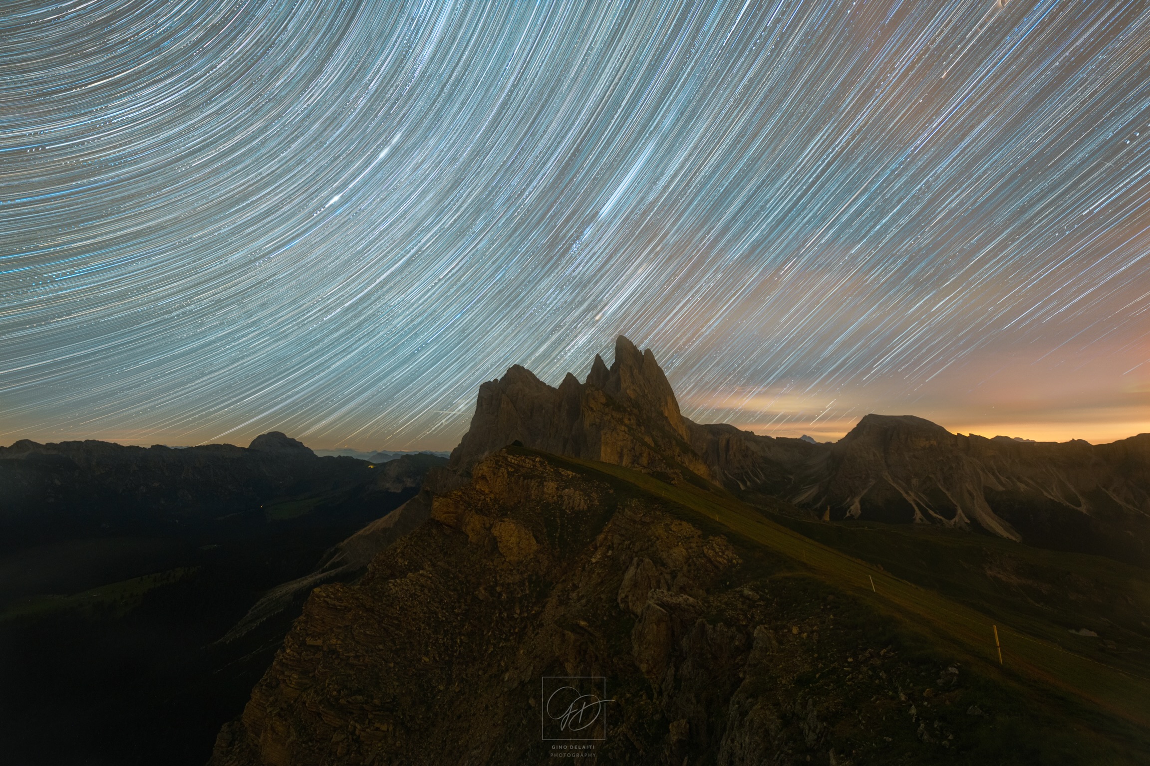 Seceda star trail