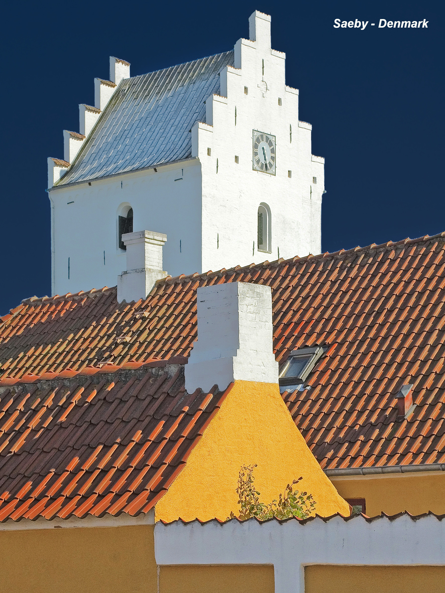 Churchtower in Saeby - Denmark
