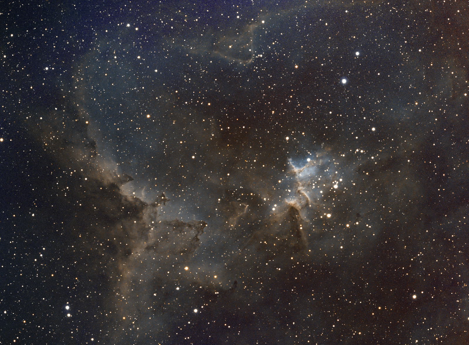 Melotte 15 in Hubble Palette