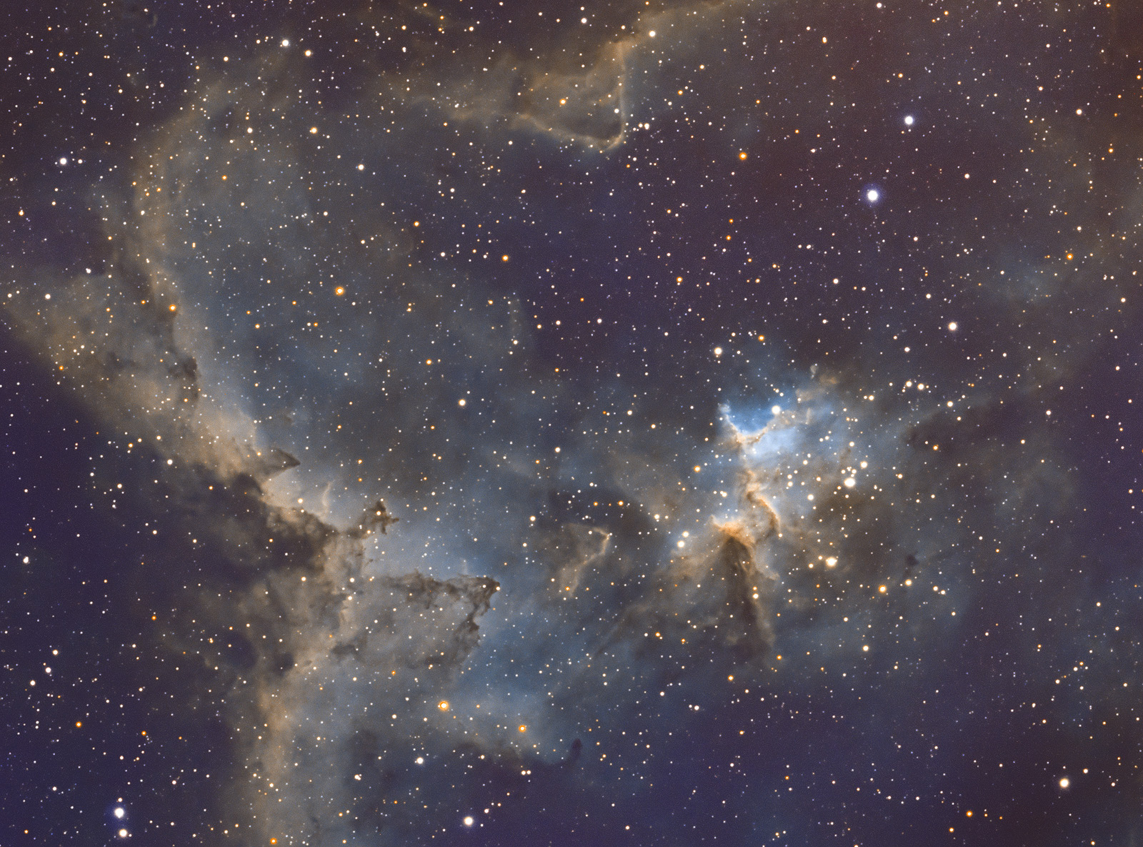 Melotte 15 in Hubble Palette V2