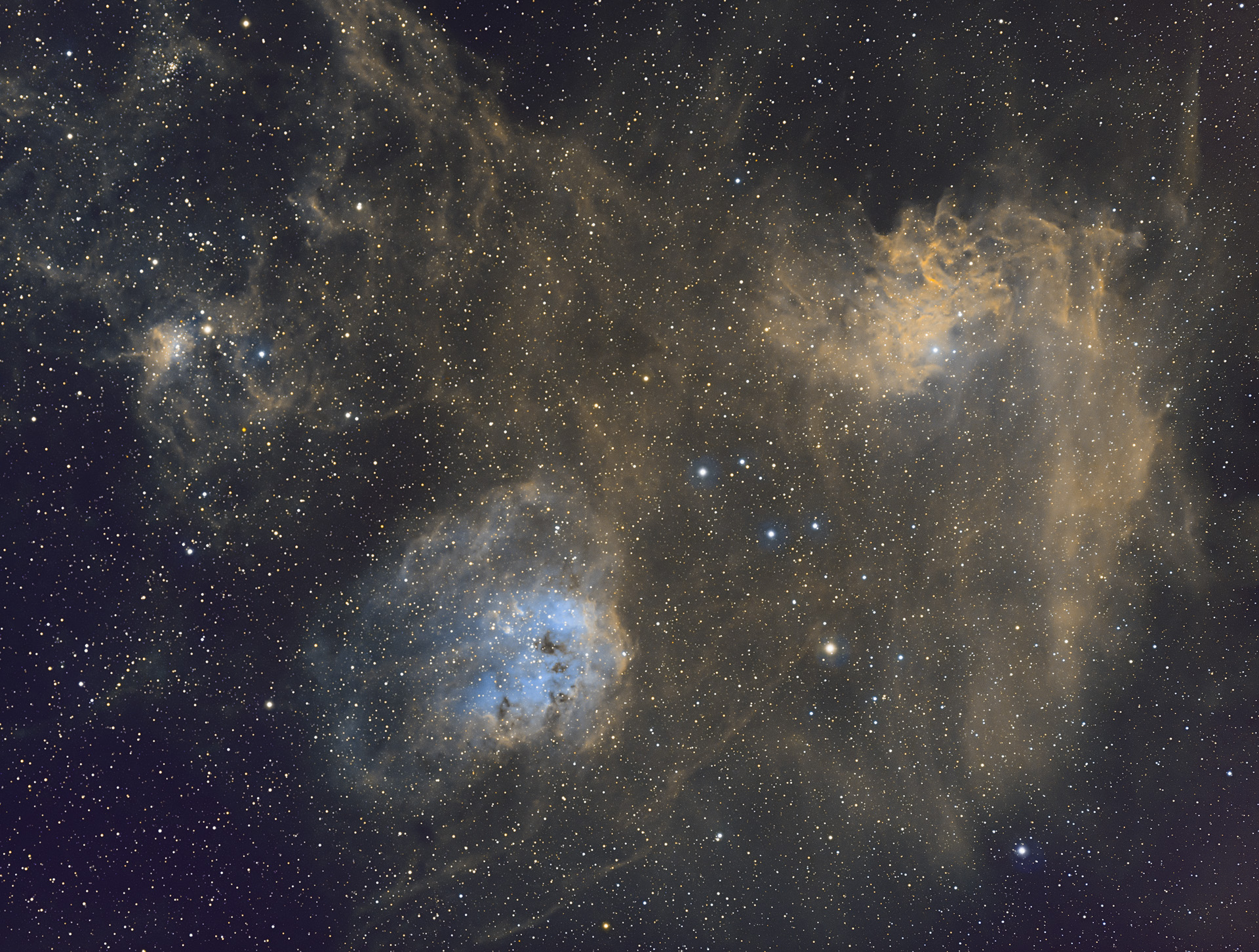 Flaming Star e Nebulosa Girino (e AE Aurigae)