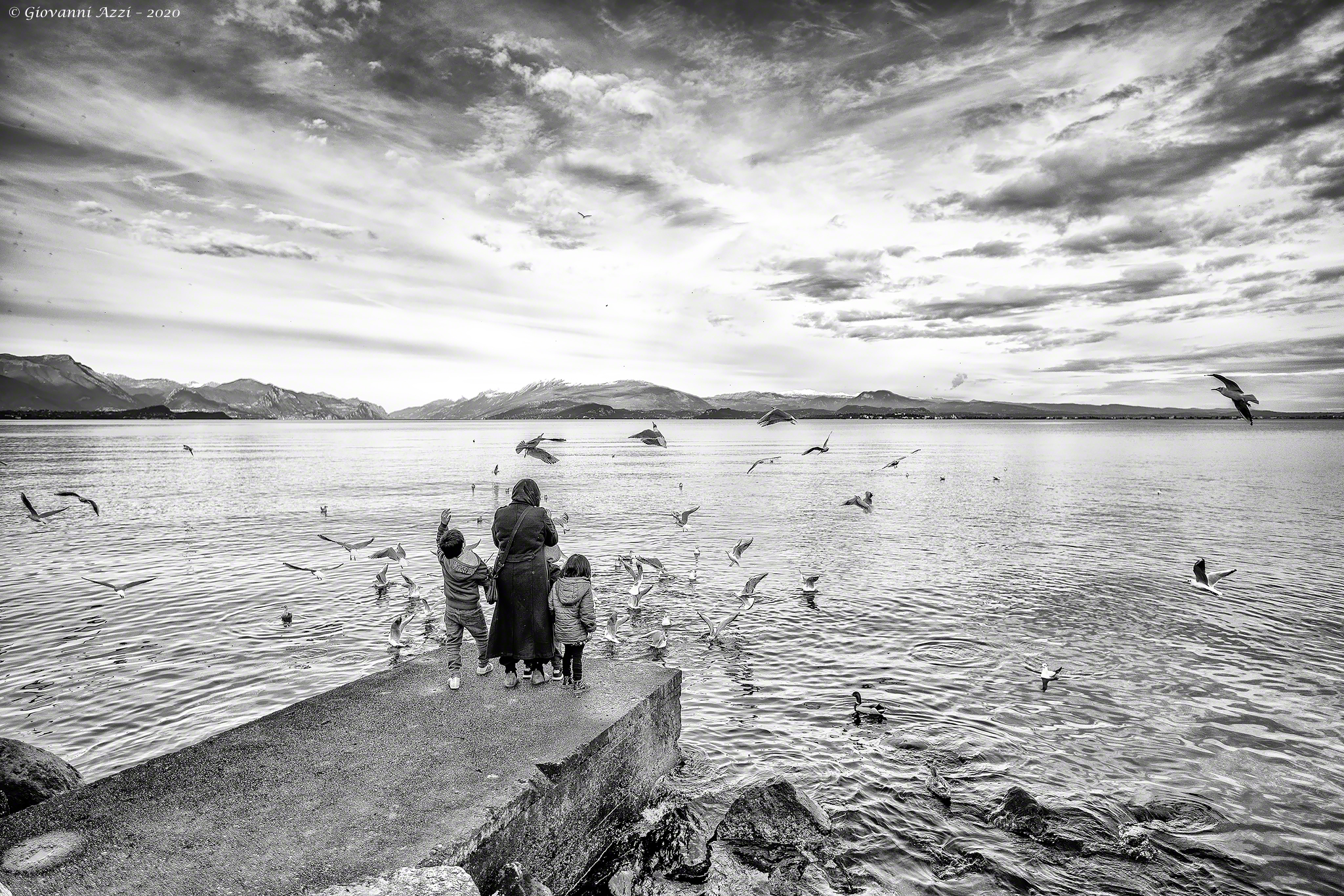 Giocando con i gabbiani