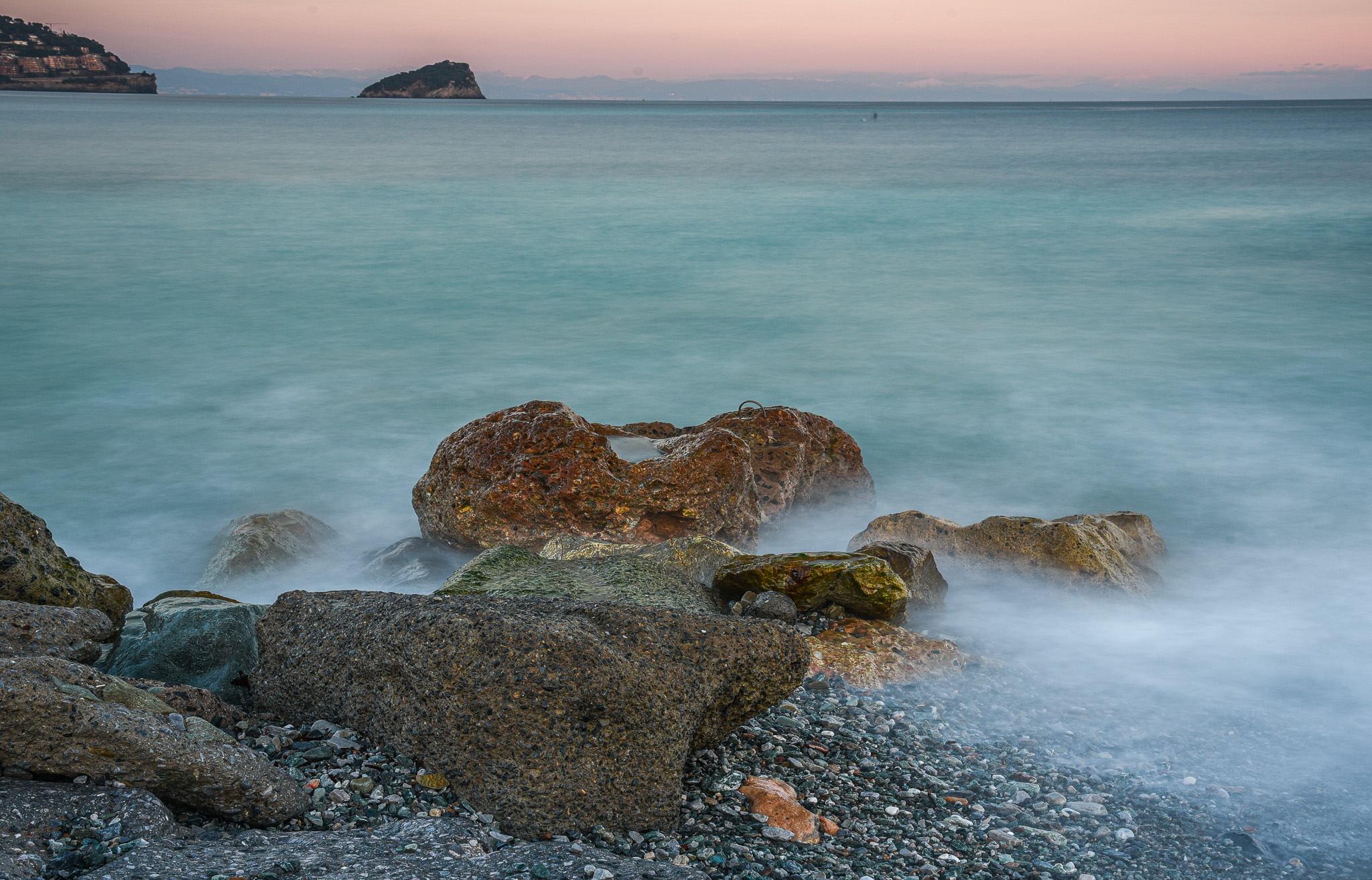 Islet Bergeggi from Spotorno