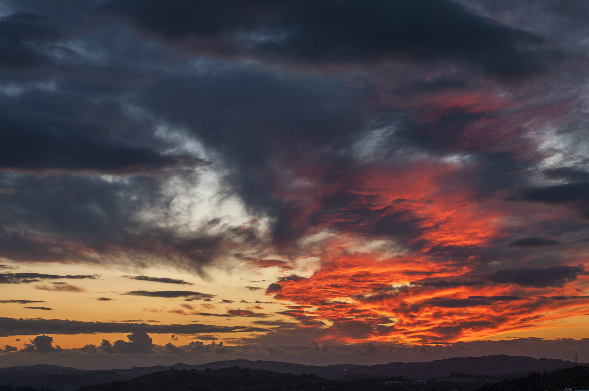 When the sky paints...