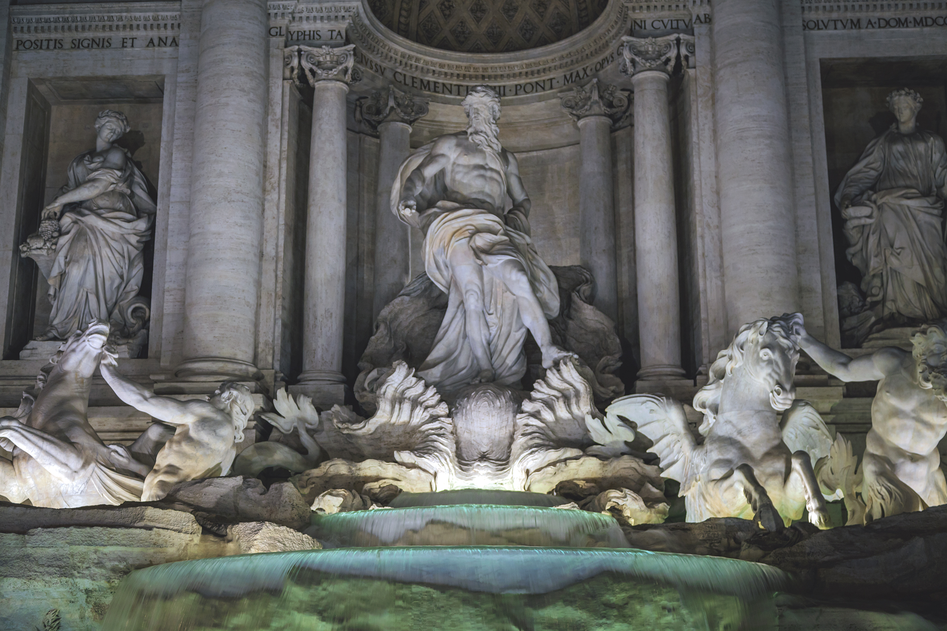 Particolare fontana di Trevi - Roma