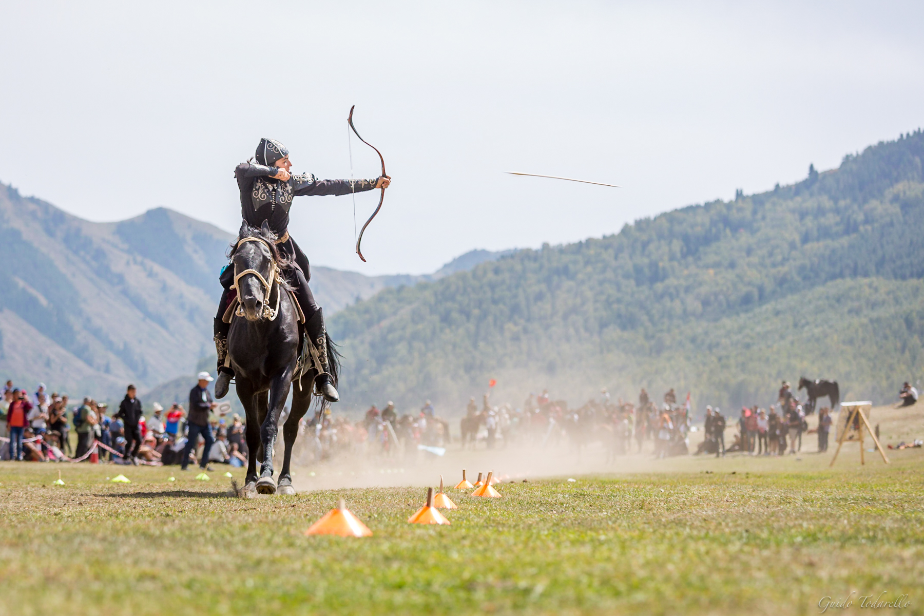 Archery on horseback