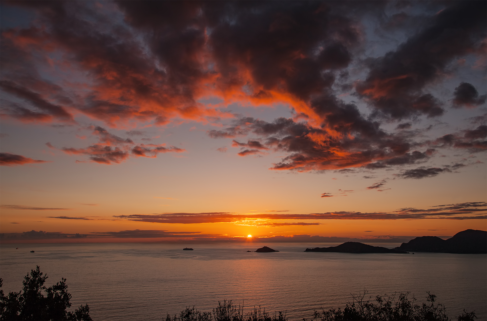 Tramonto sul Golfo dei Poeti