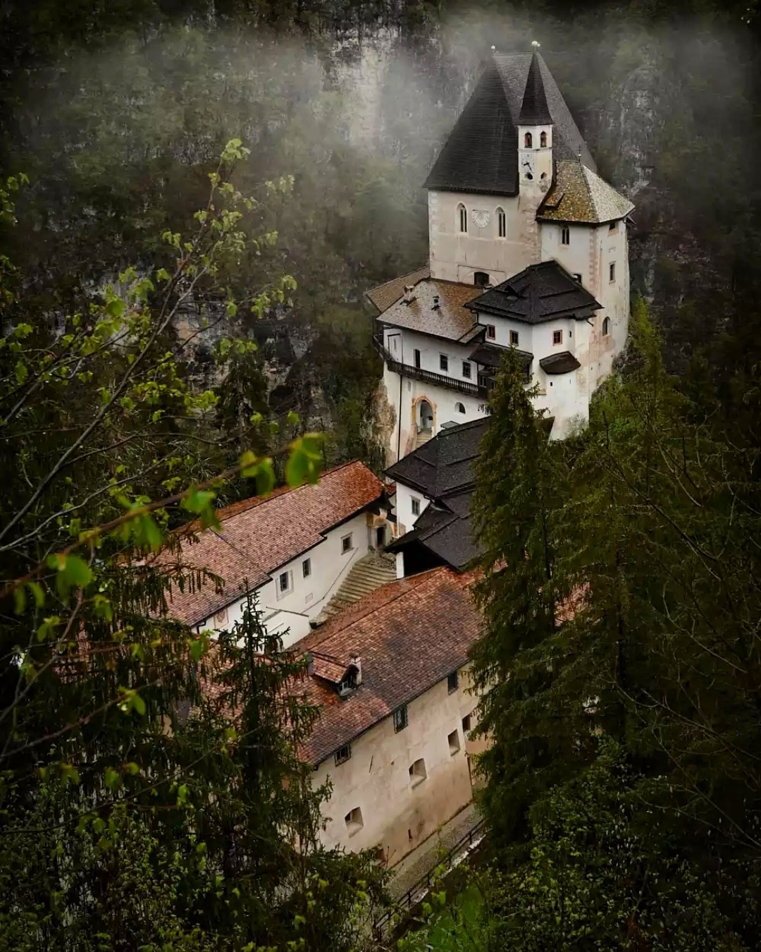 San Romedio on a rainy Sunday