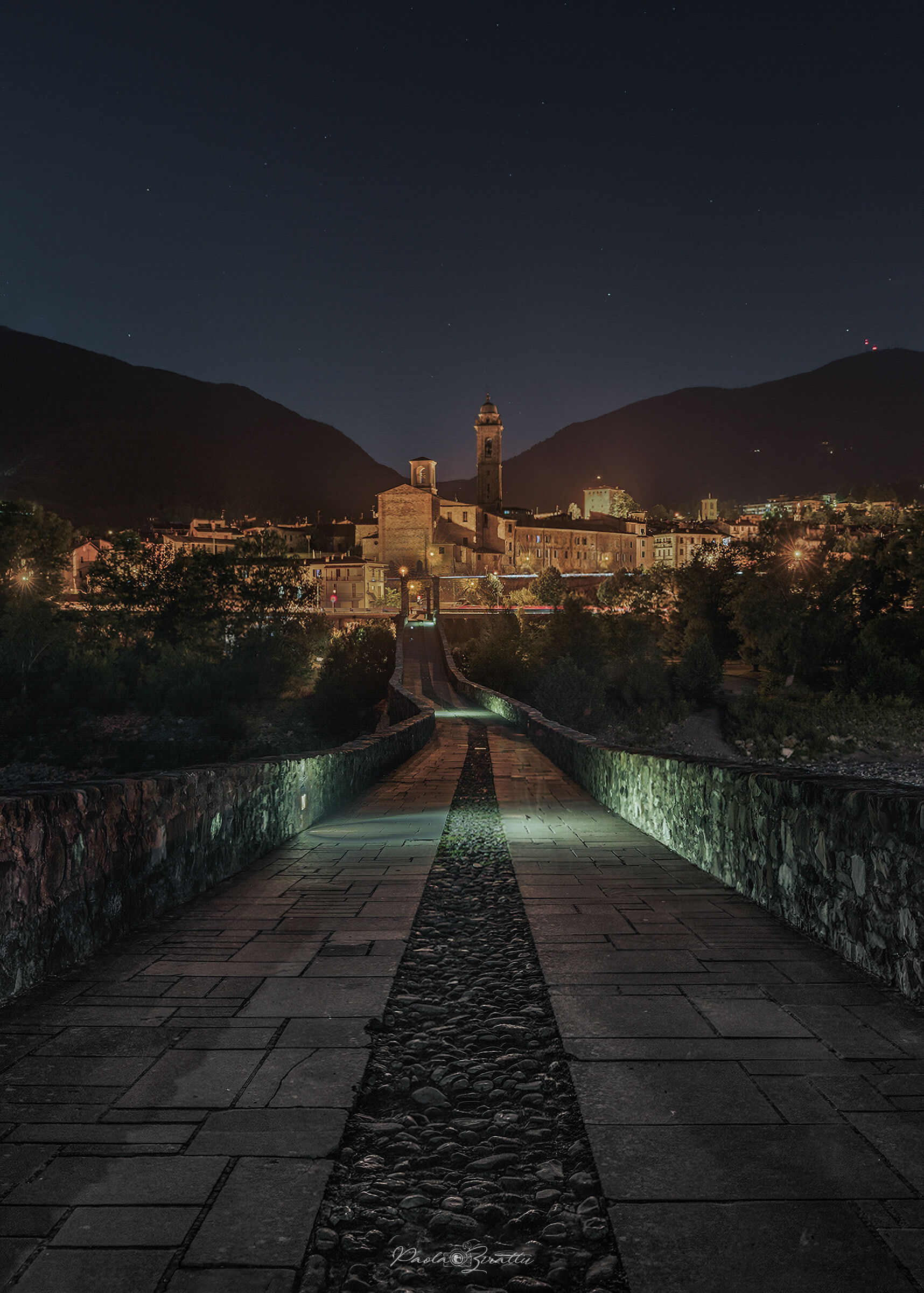 Bobbio in notturna
