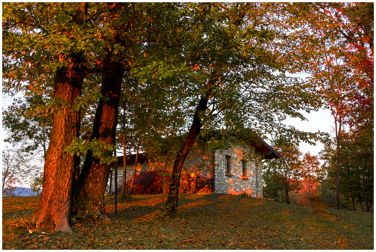 at sunset everything gets red