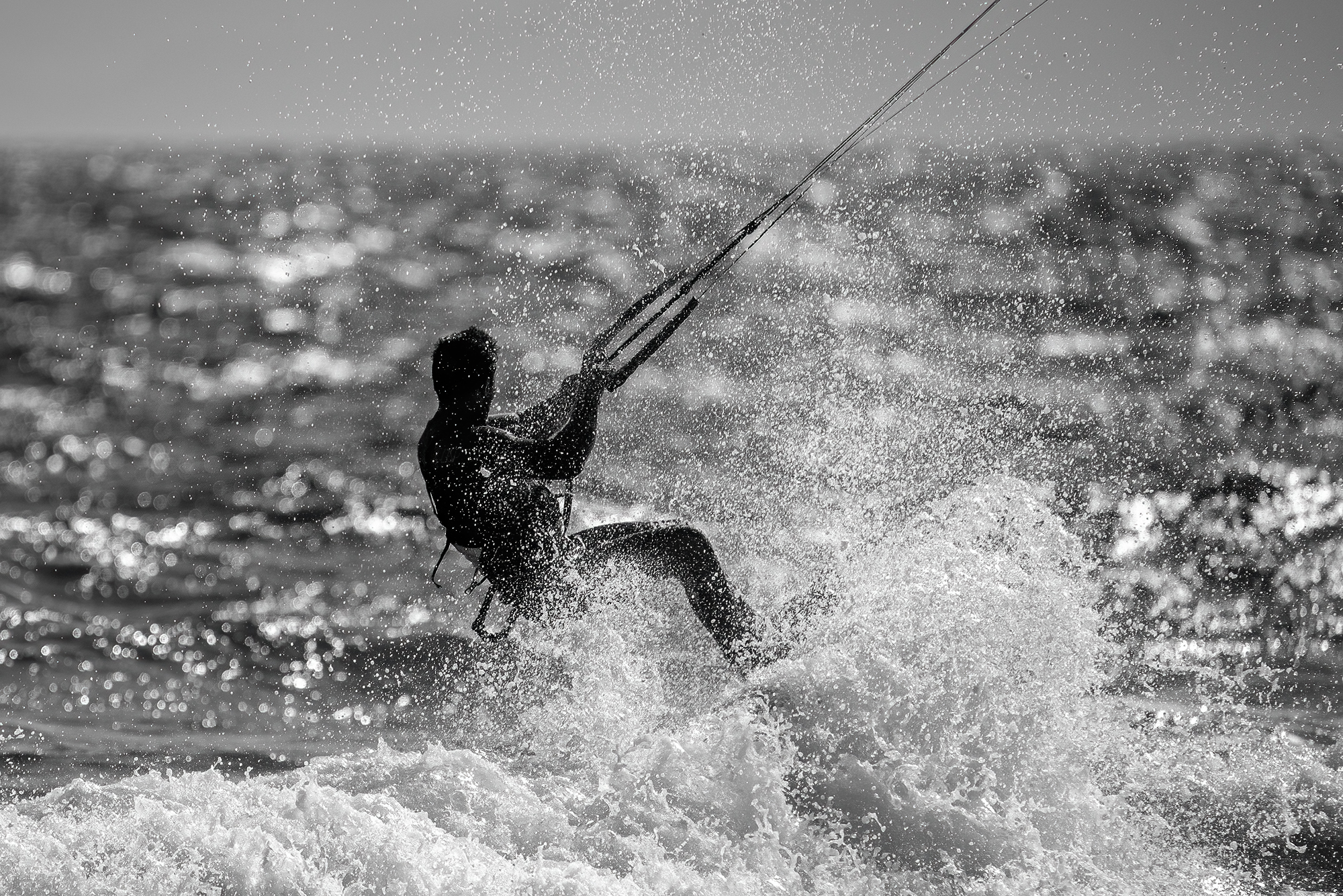 Kite in the Gulf of Follonica.