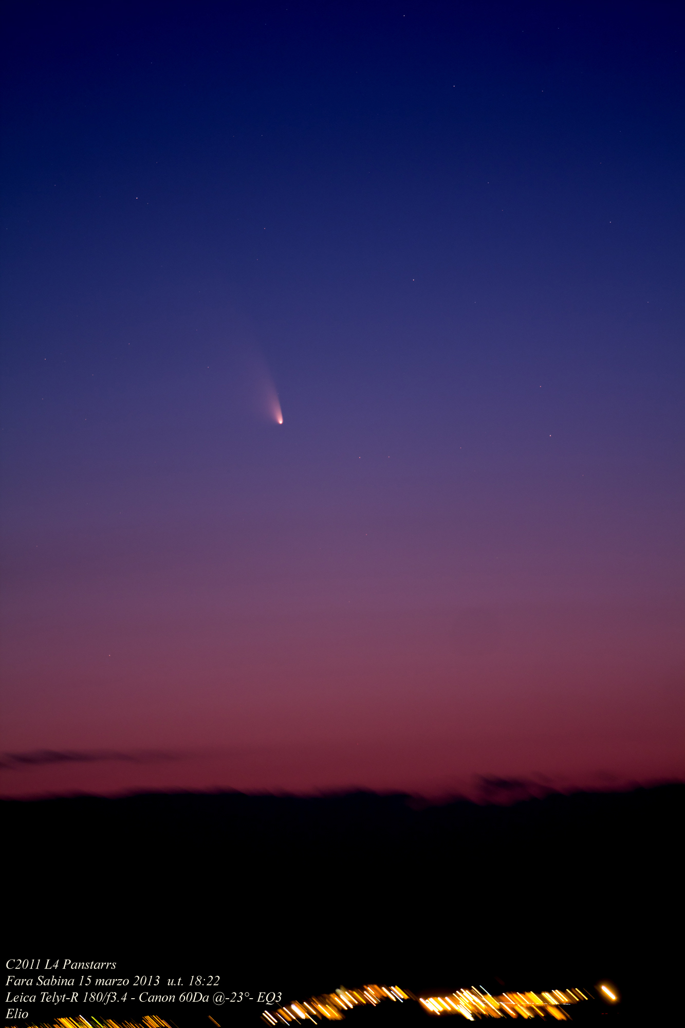 my first comet - C2011 L4 Panstarrs