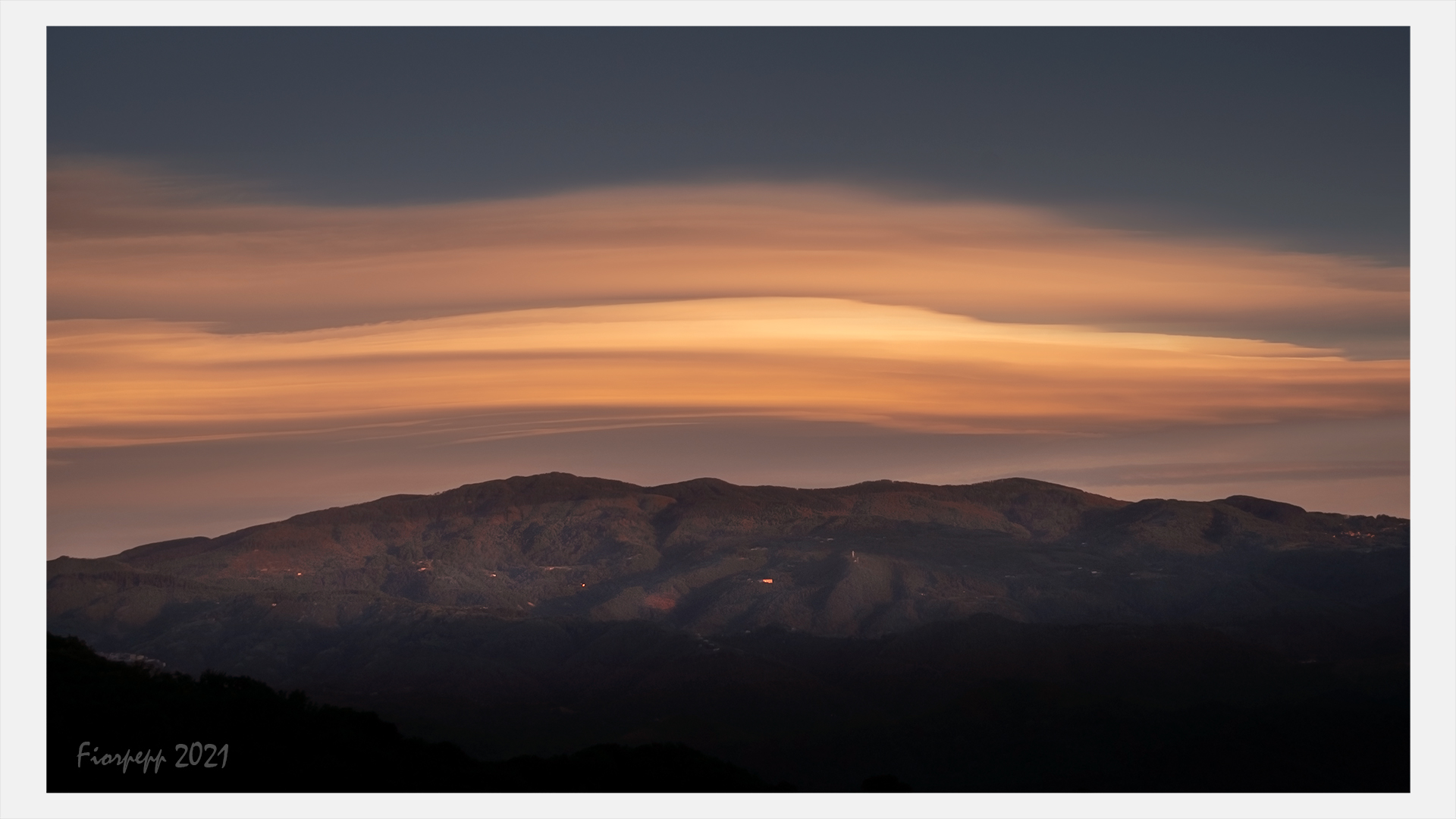Sunset on Monte Reventino