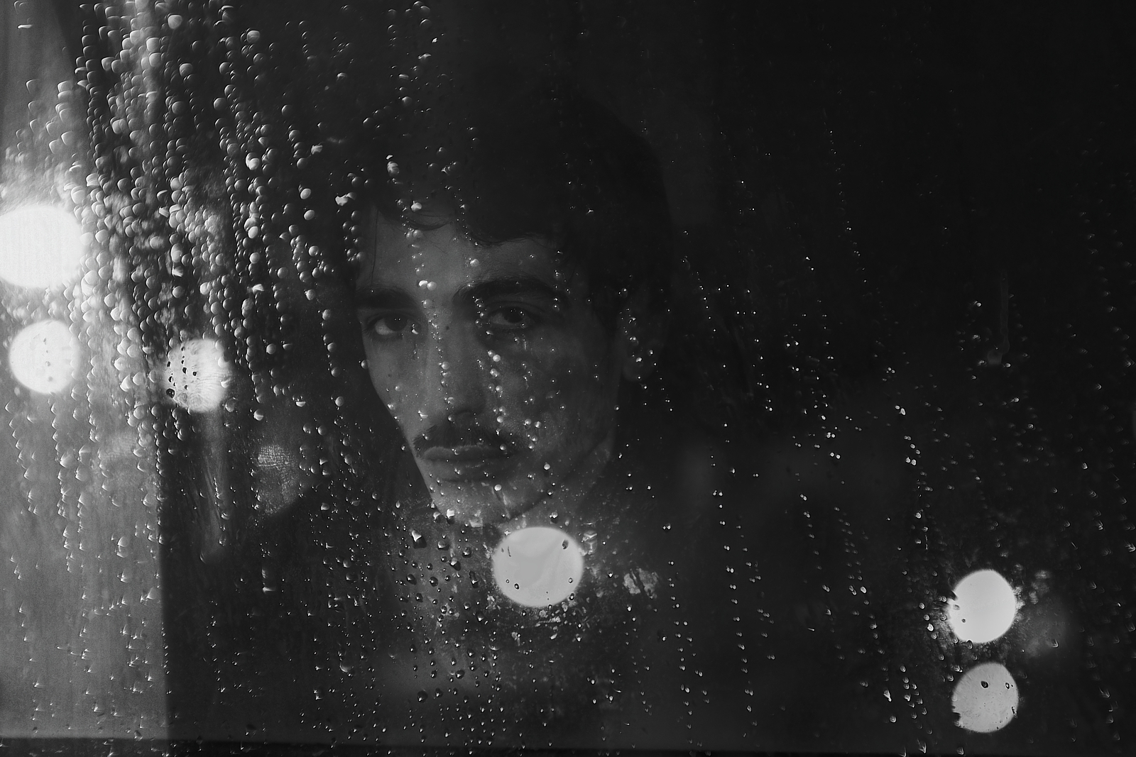 Rain in b&w