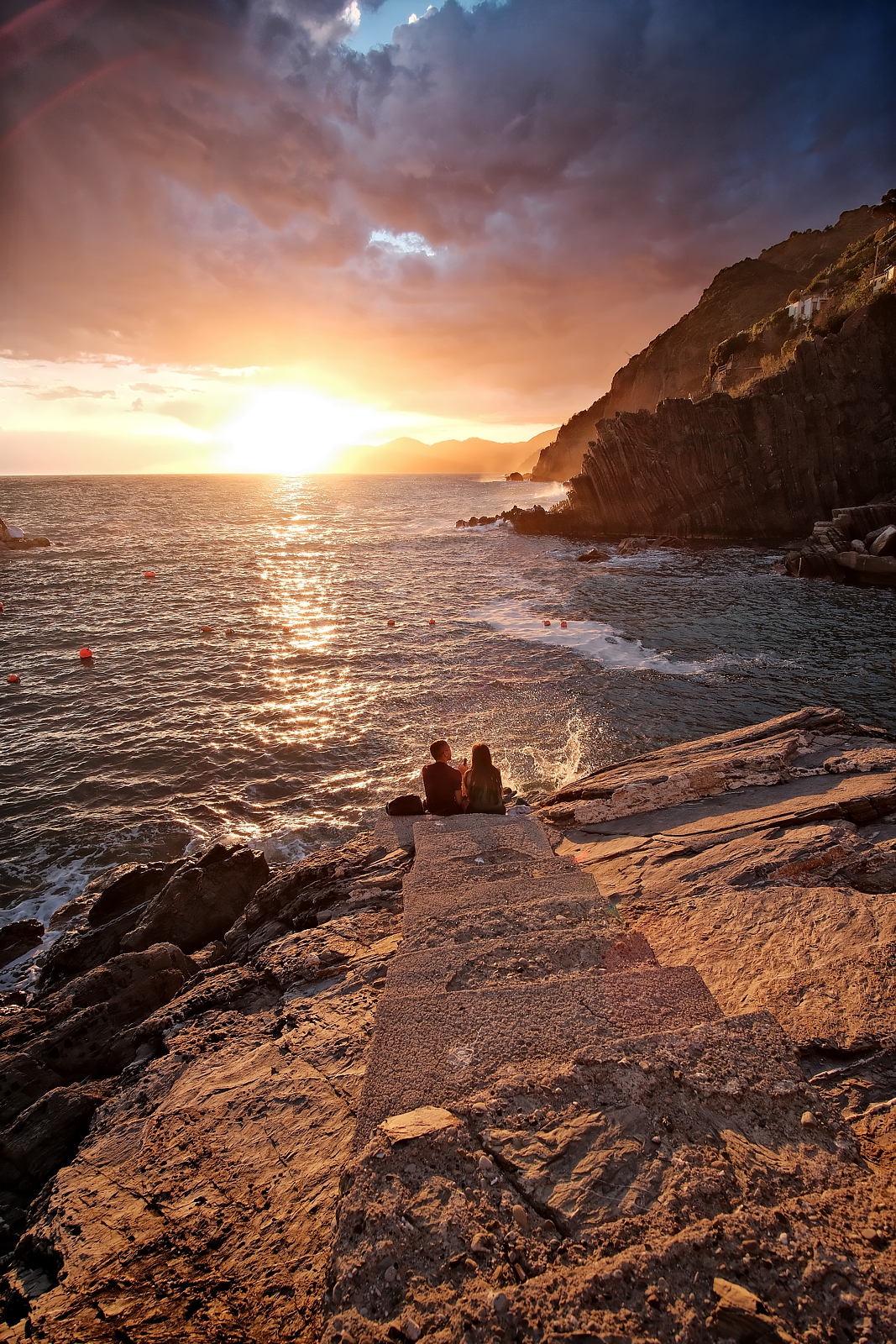 Couple on the sea