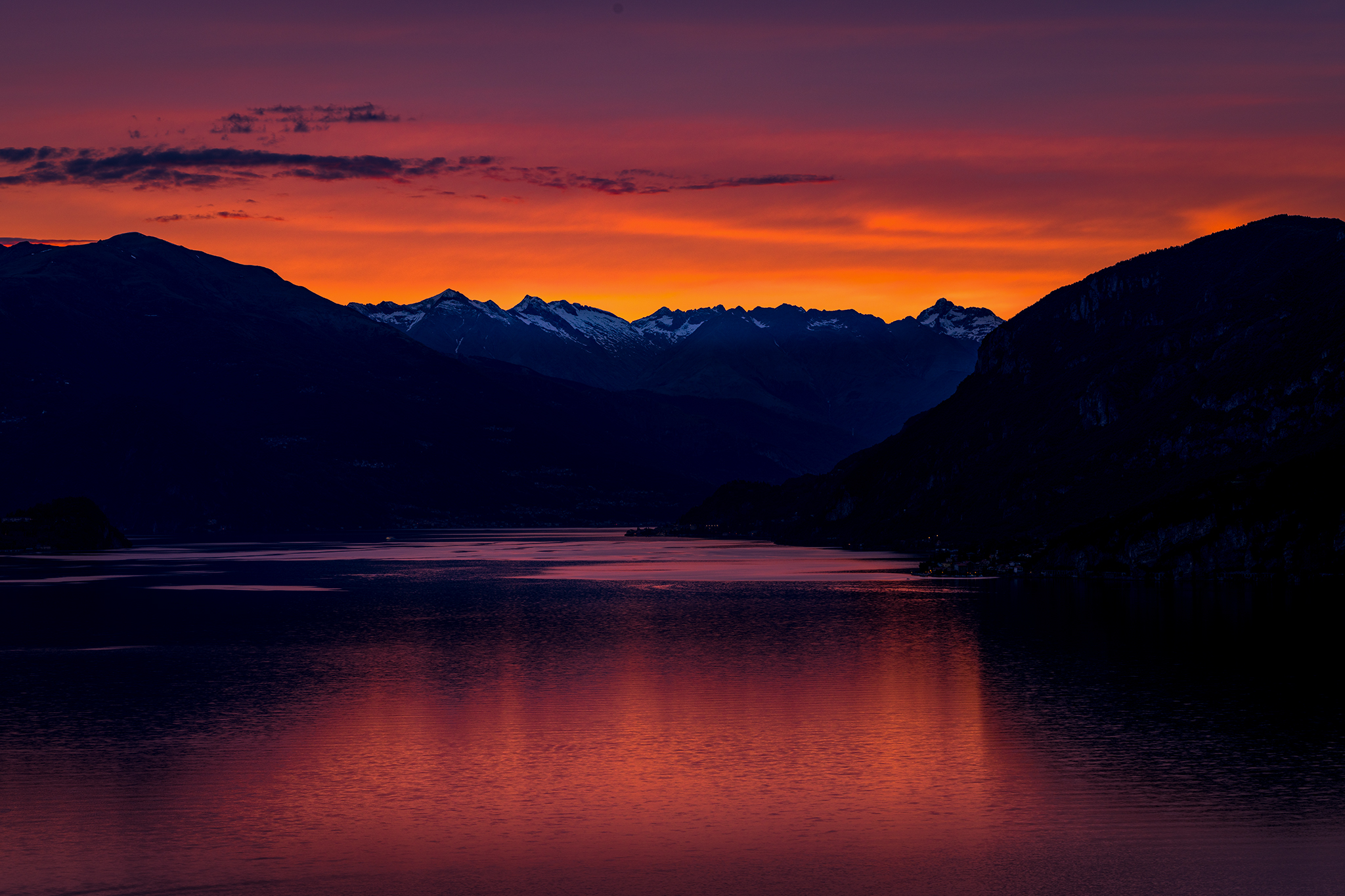 Ultime luci sul Lago