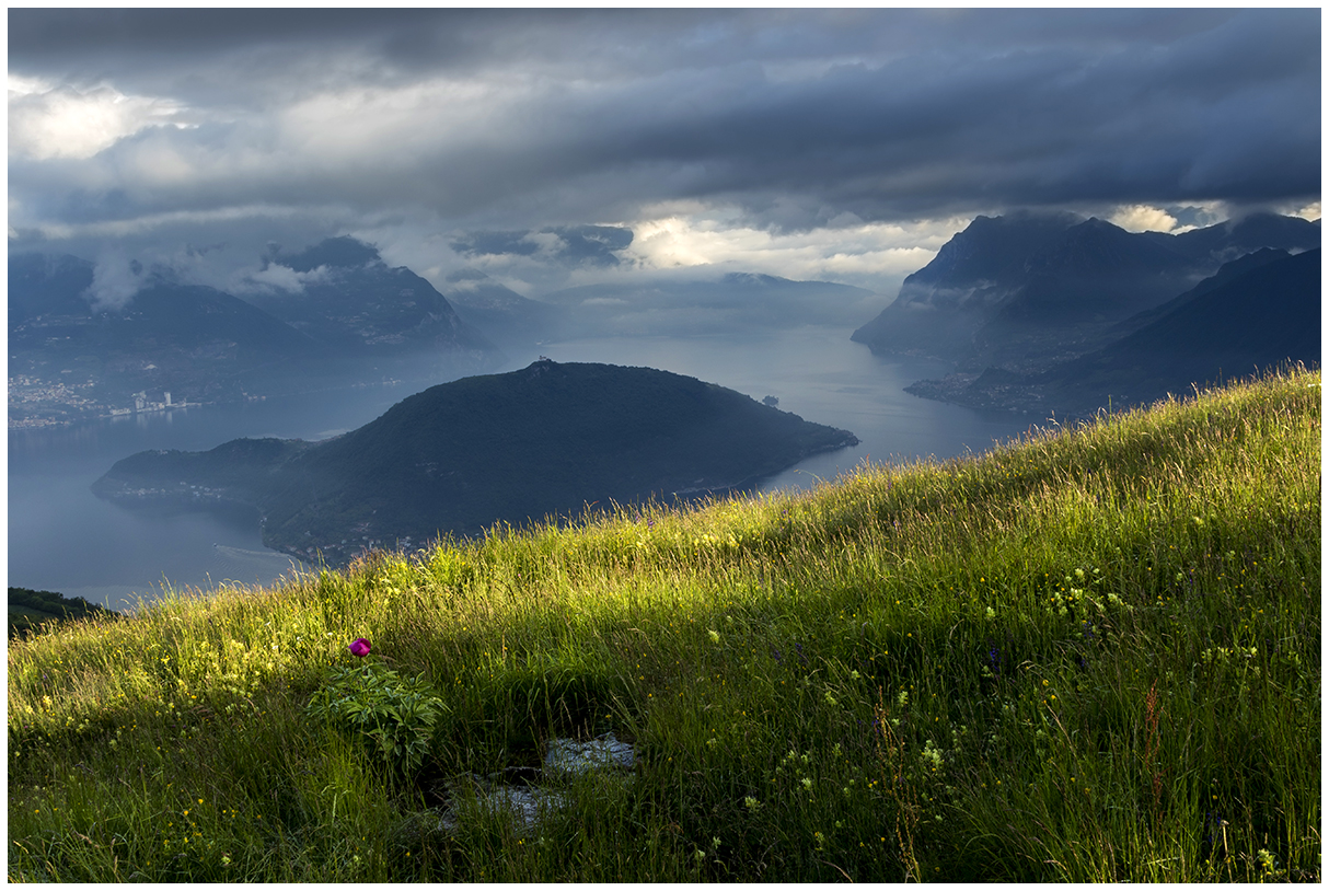 after the storm Lake Iseo