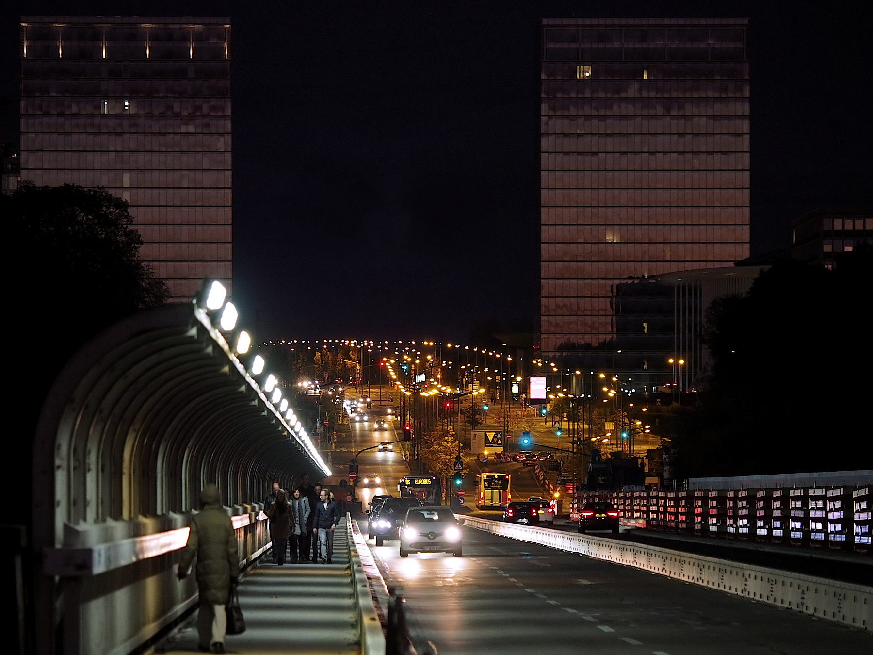 red bridge to Kirchberg