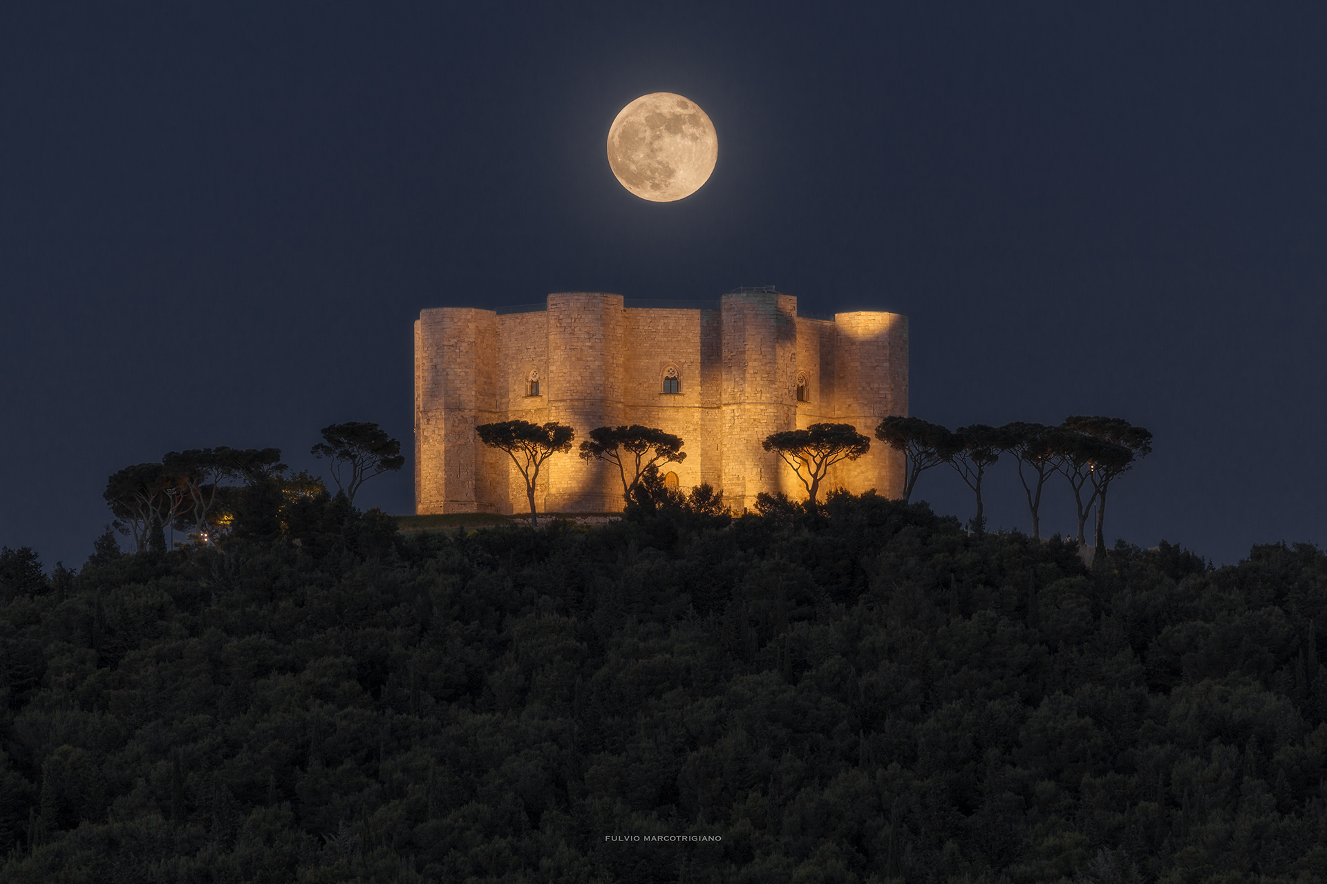 Super Moon on the Castle