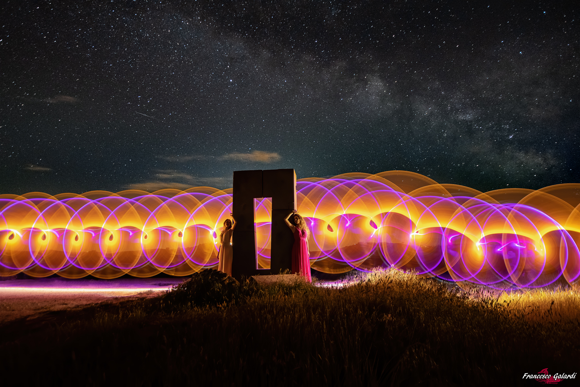 Lightpainting al Site Transitoire