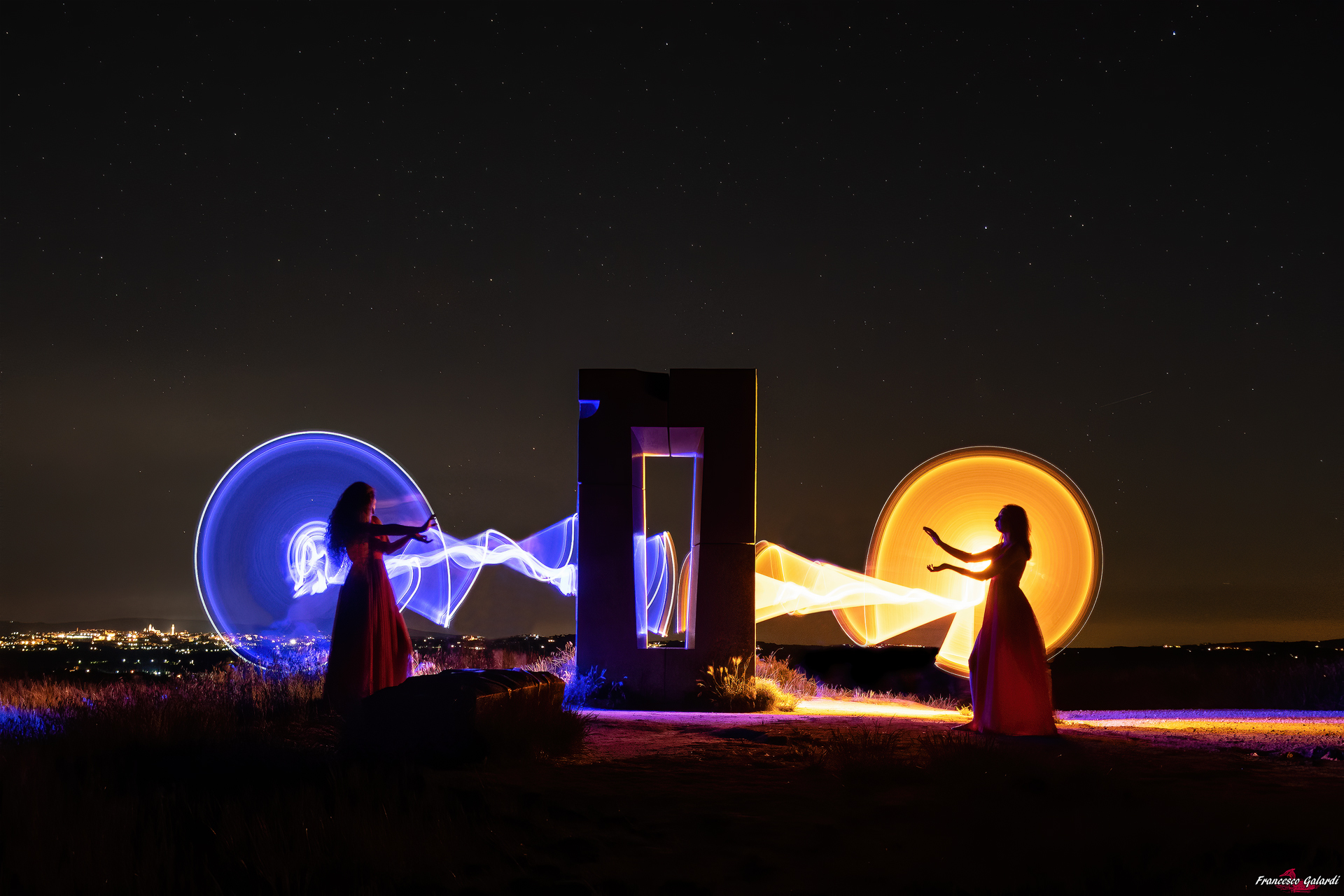 Lightpainting al Site Transitoire