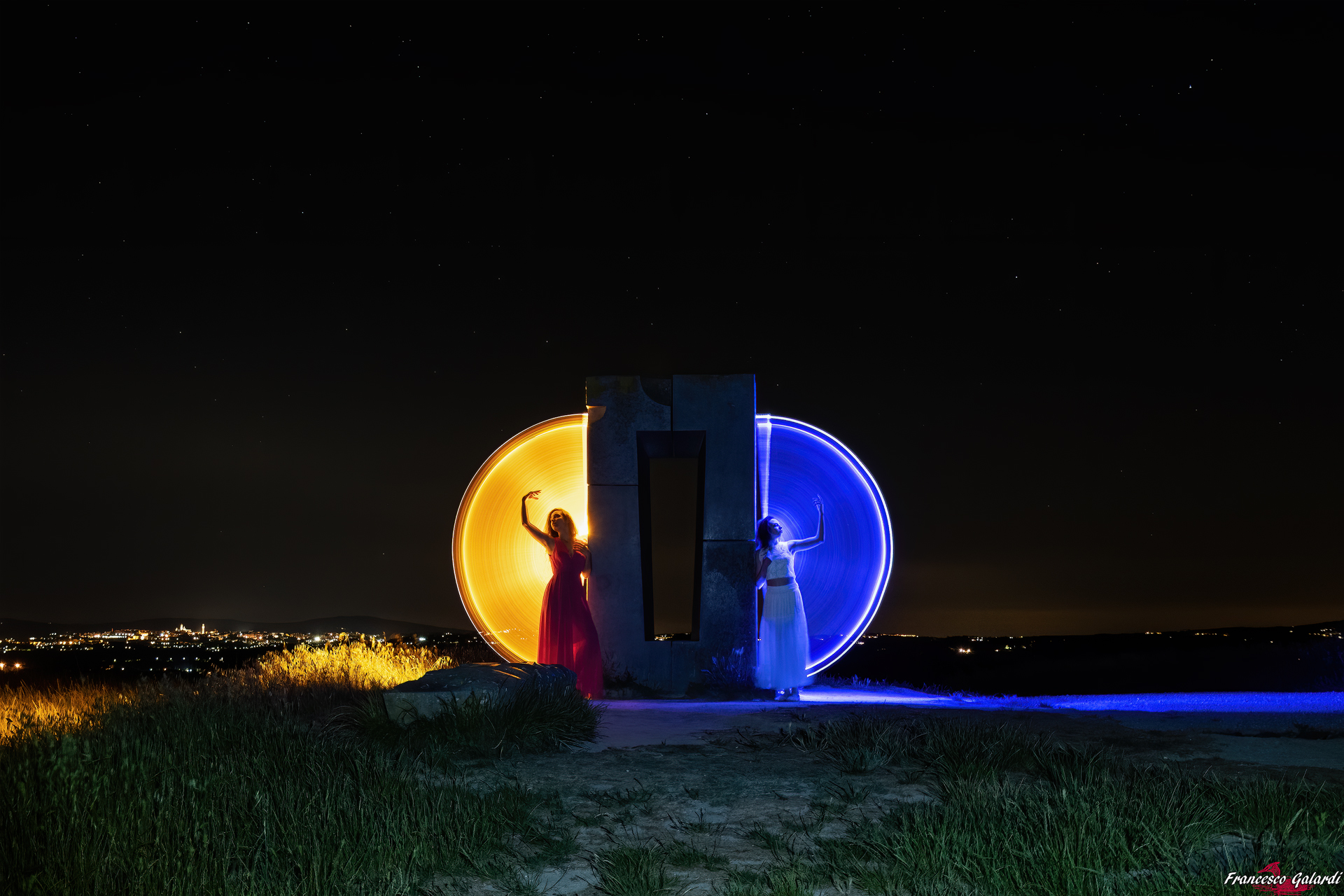 Lightpainting al Site Transitoire