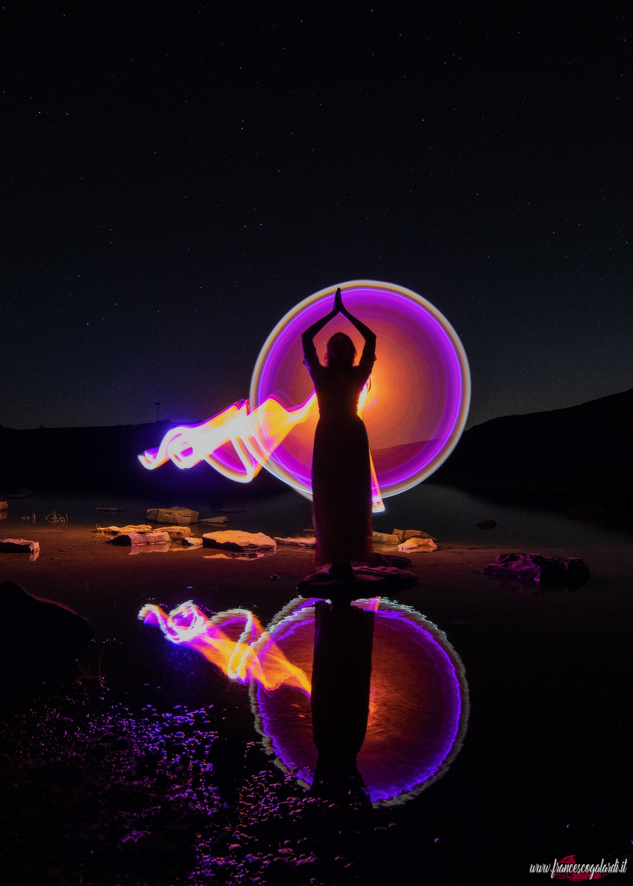 Lightpainting al Lago Scaffaiolo
