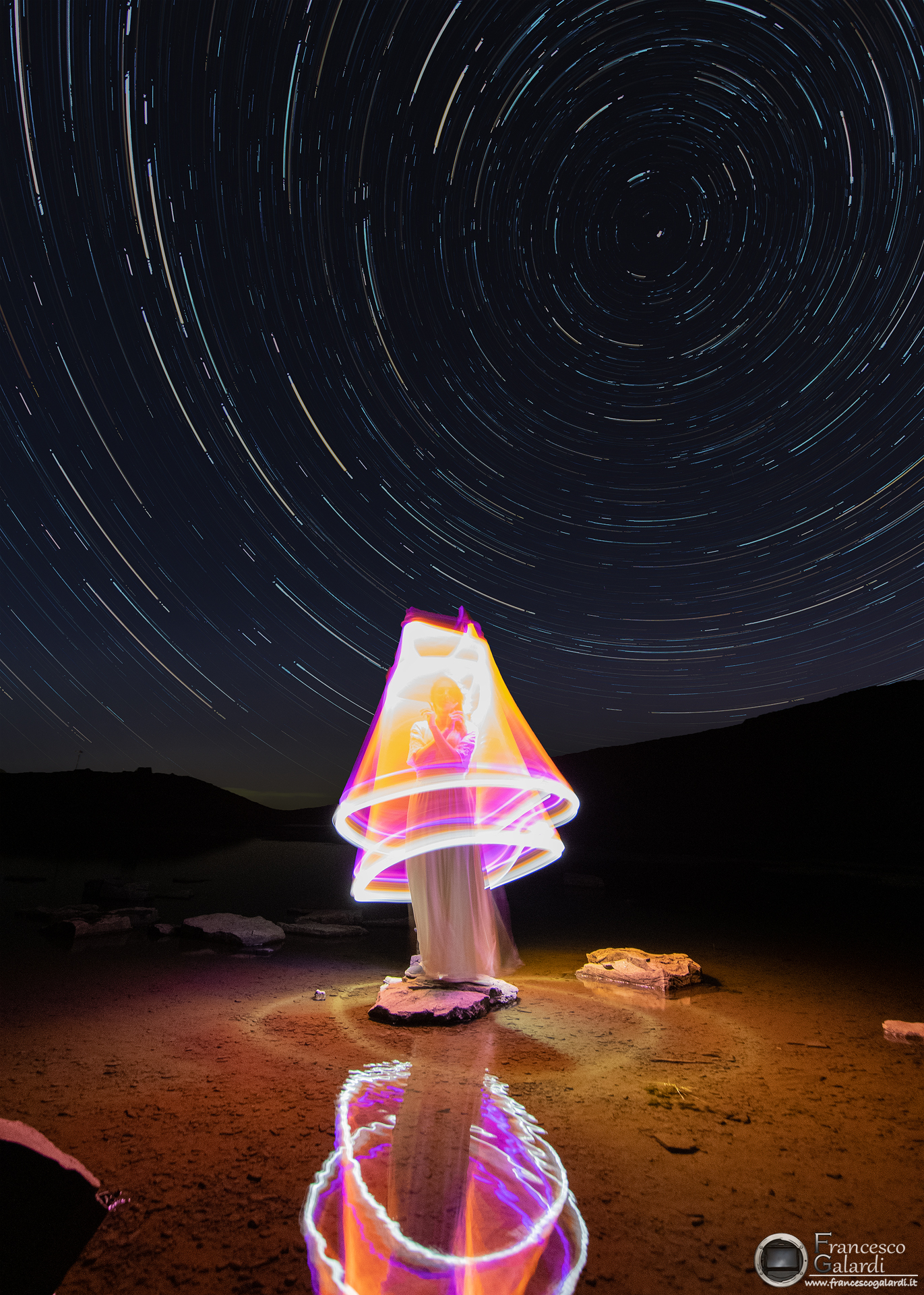 Lightpainting al Lago Scaffaiolo