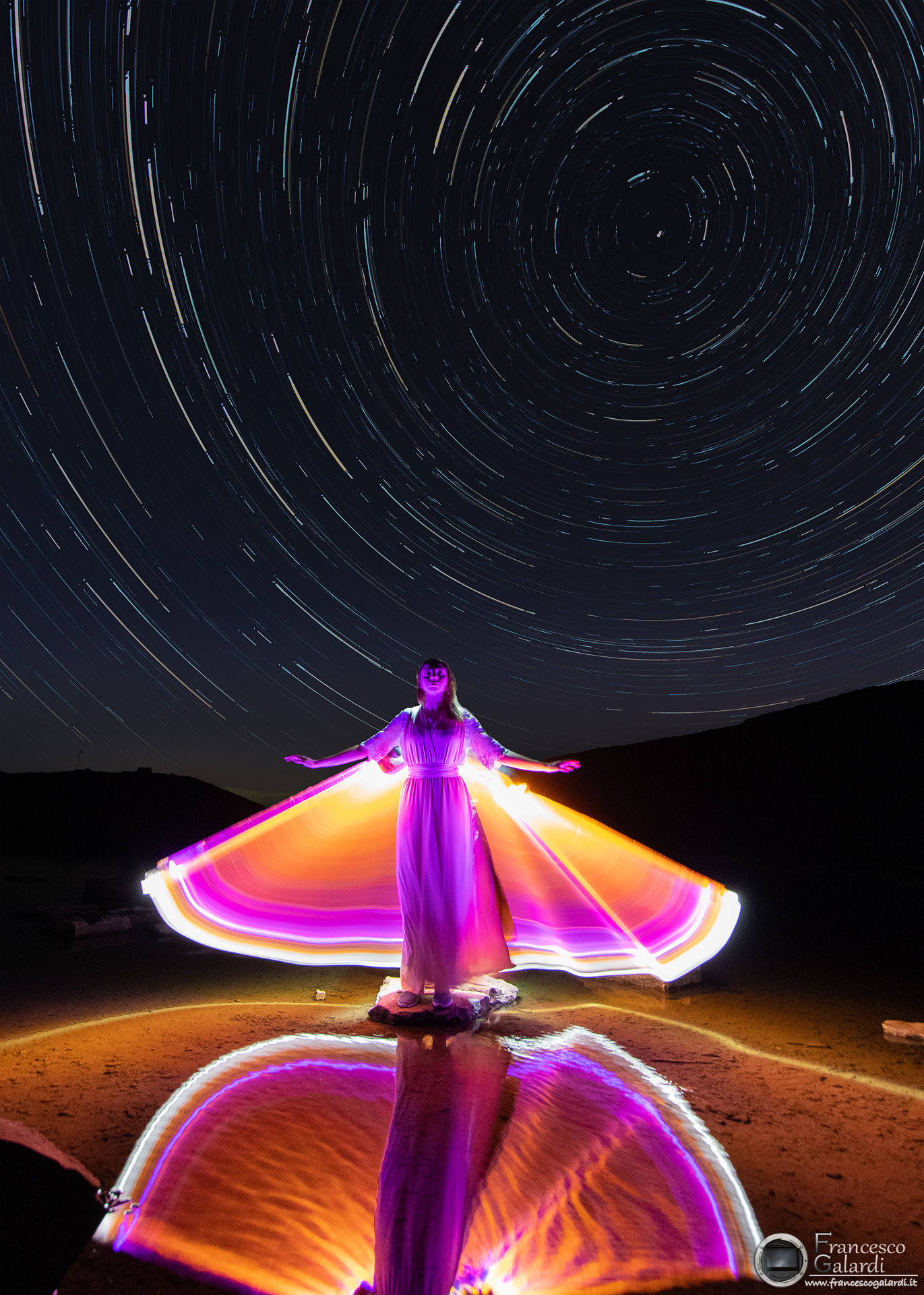 Lightpainting al Lago Scaffaiolo
